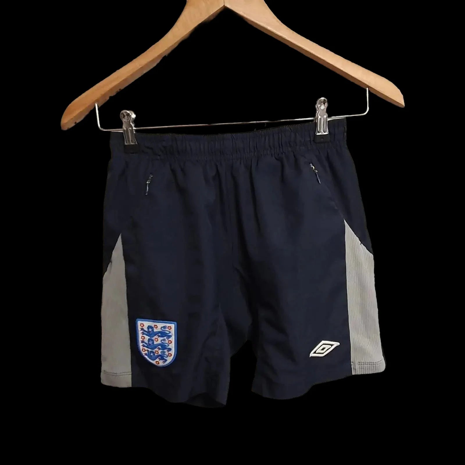 Umbro England Blue Grey Shorts 10-11 Years - 1 - 339