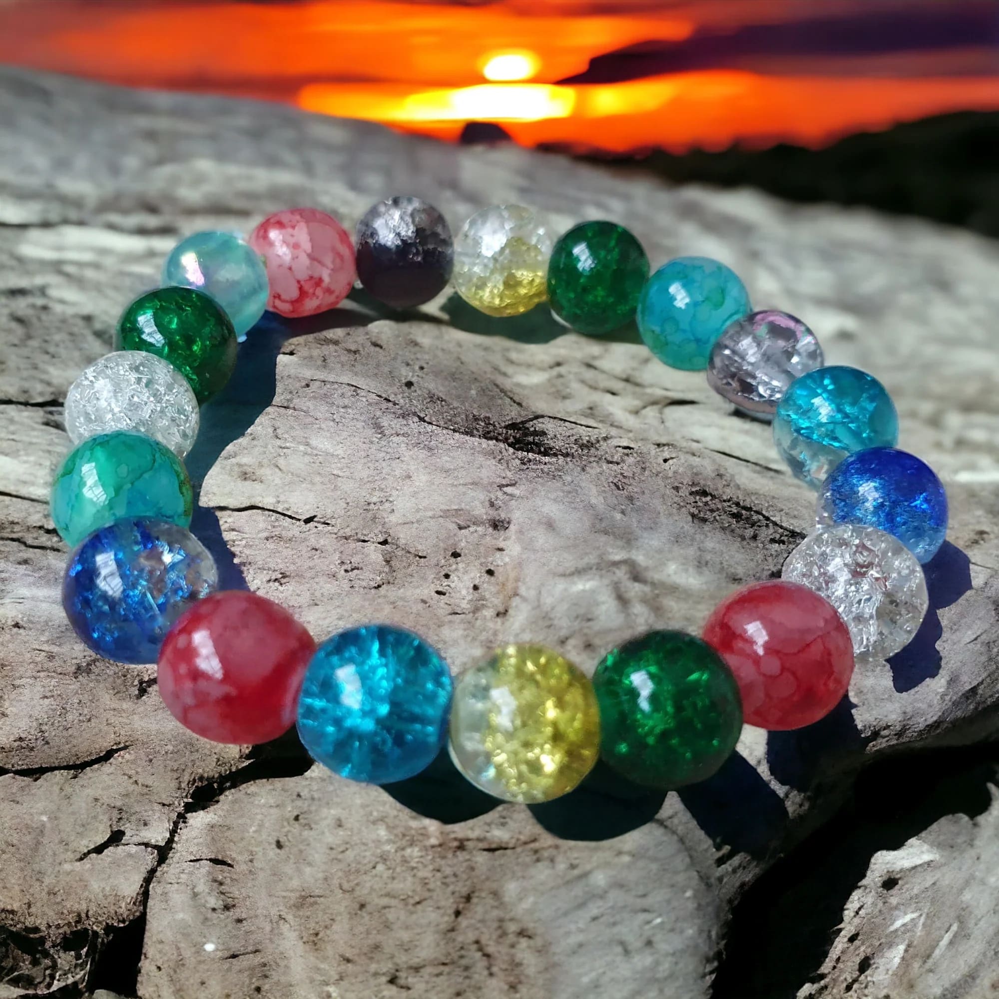 Unique Hand Made Beaded Stretch Children’s Bracelet