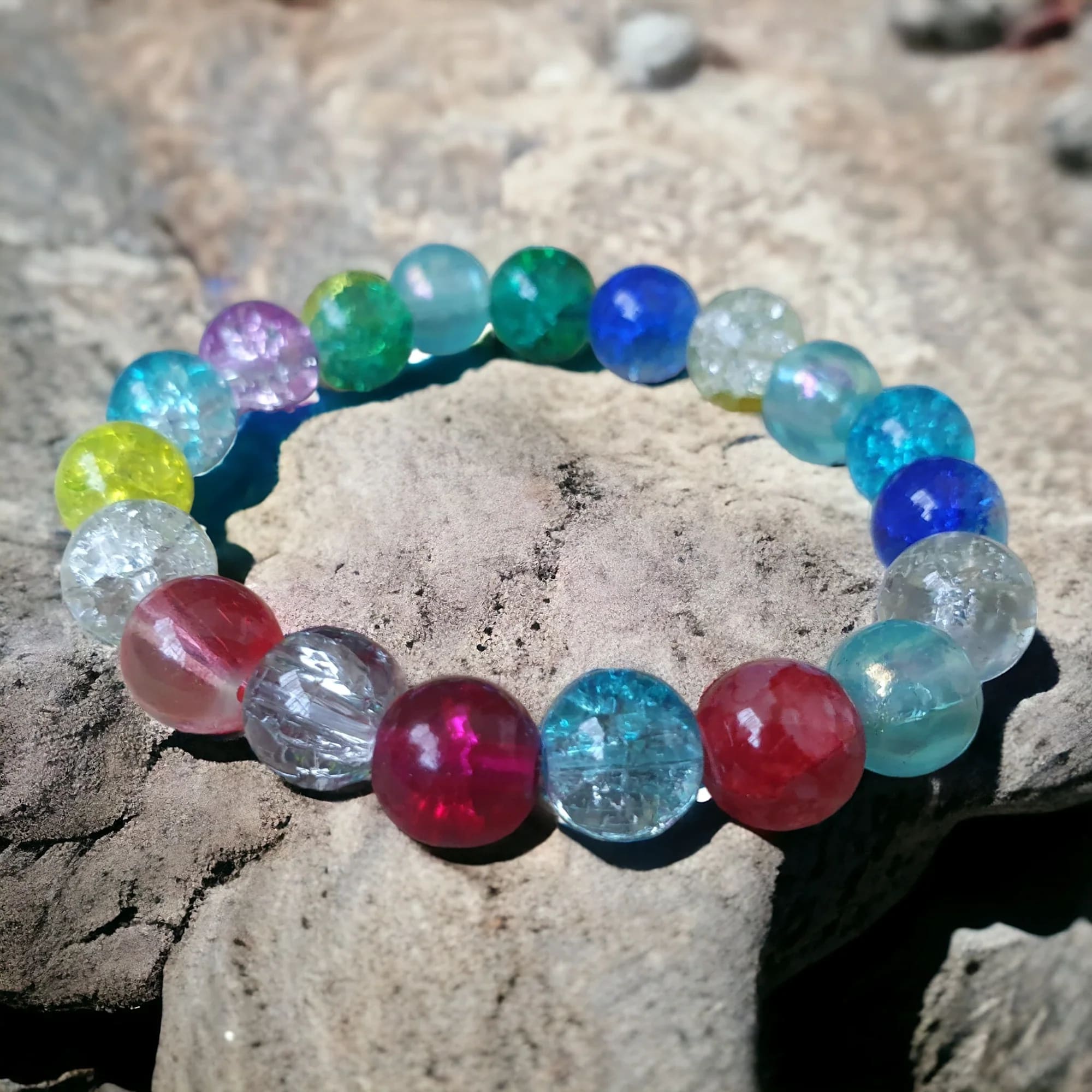 Unique Hand Made Beaded Stretch Children’s Bracelet