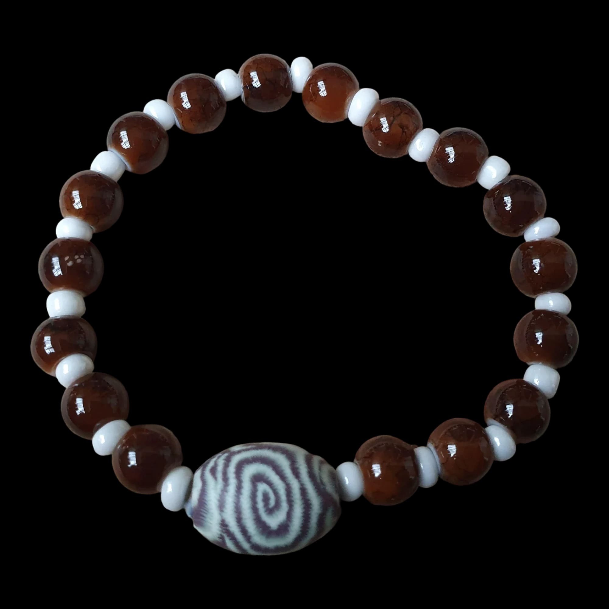 Unique Handmade Crafted Beaded Stretch Bracelet Gift