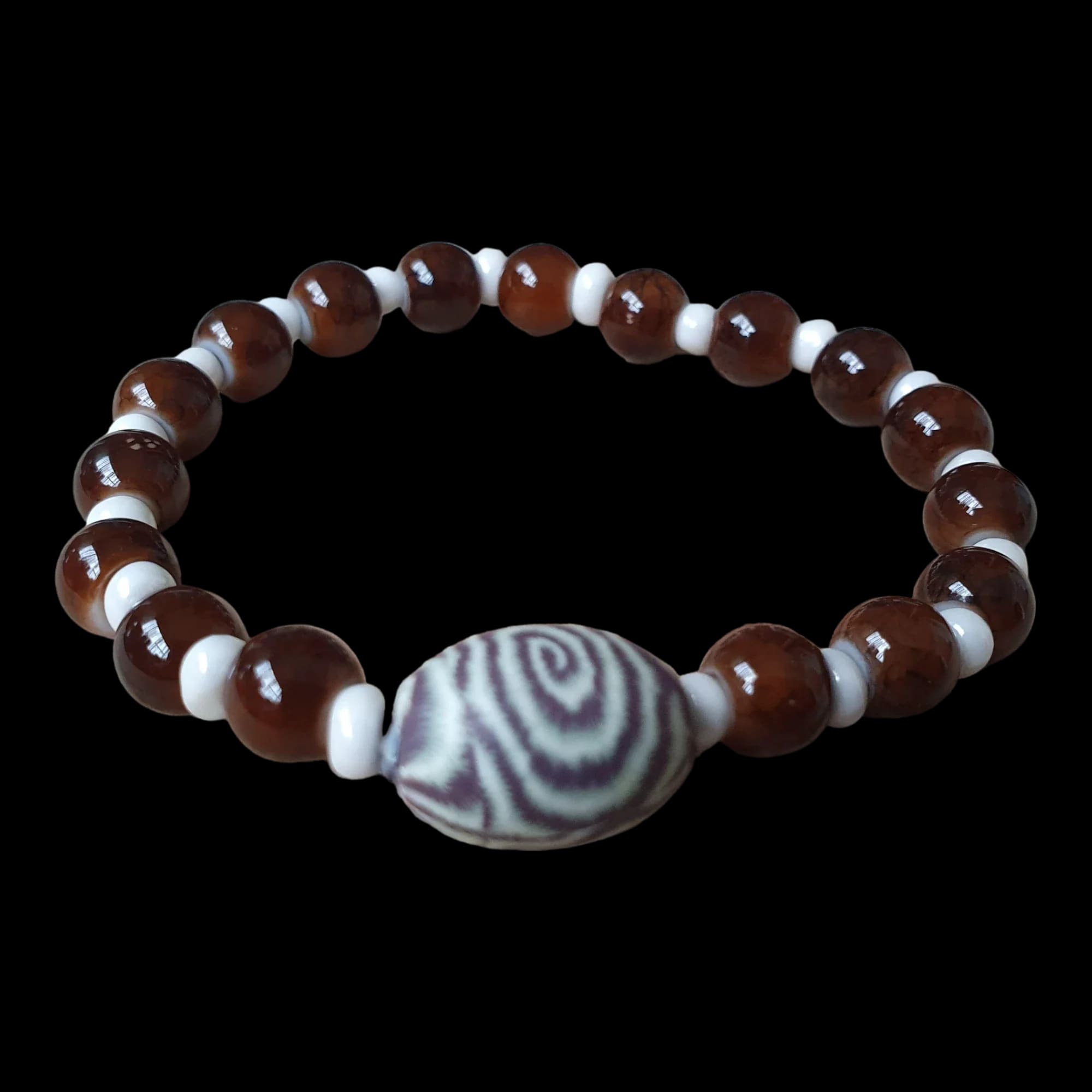 Unique Handmade Crafted Beaded Stretch Bracelet Gift