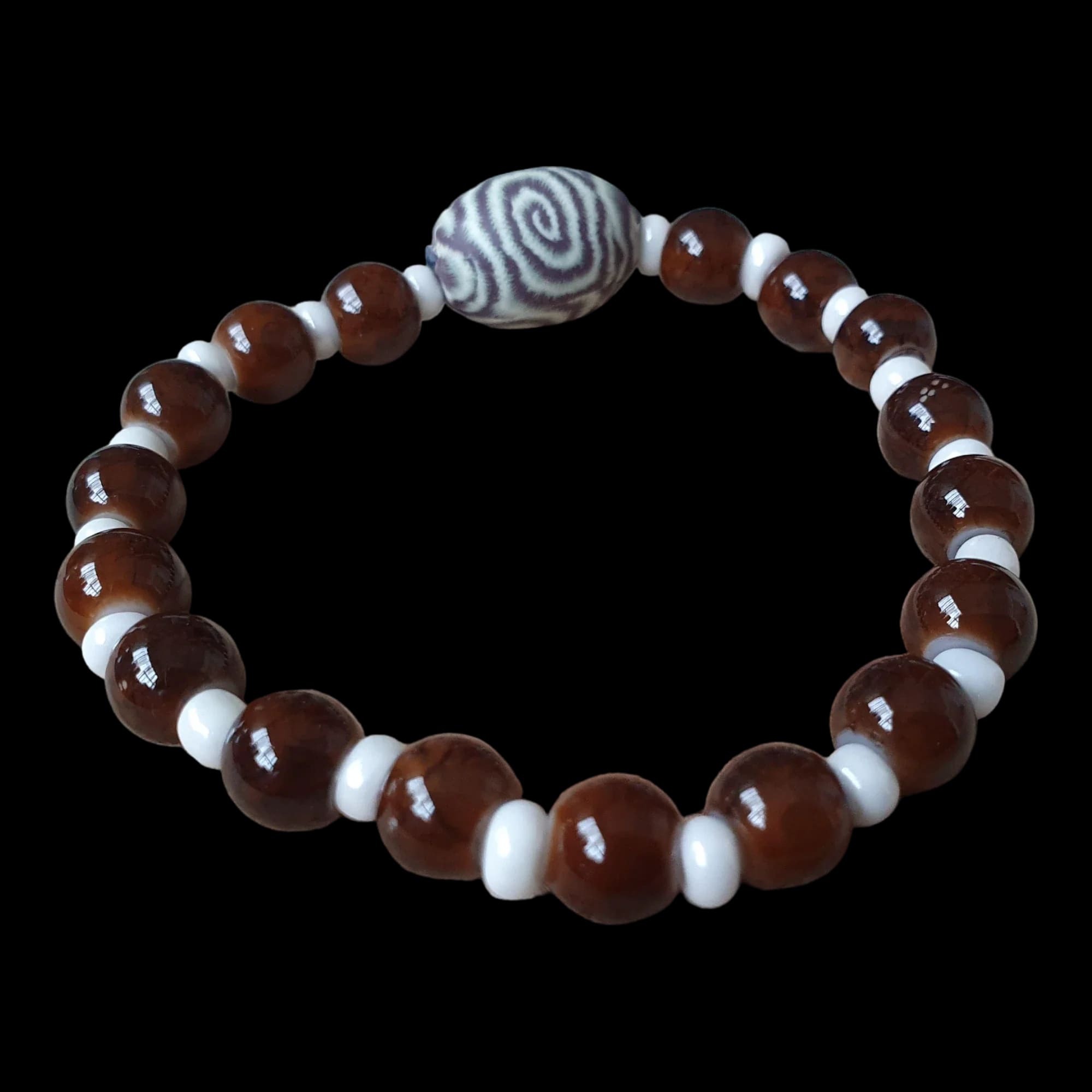 Unique Handmade Crafted Beaded Stretch Bracelet Gift