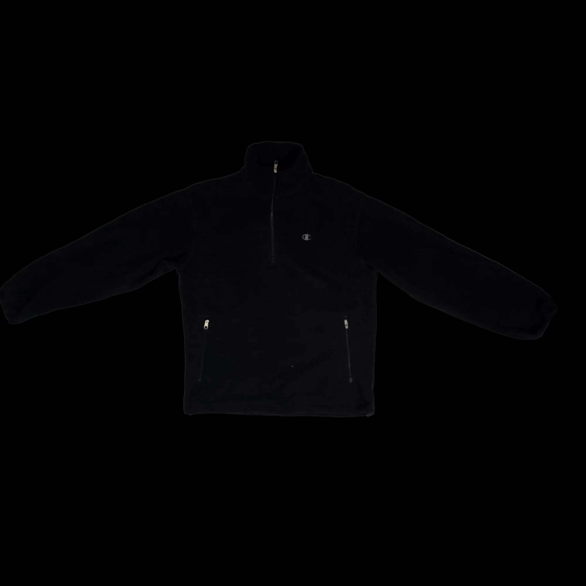 Unisex Champion Black Fleece Jacket UK Medium - Coats &