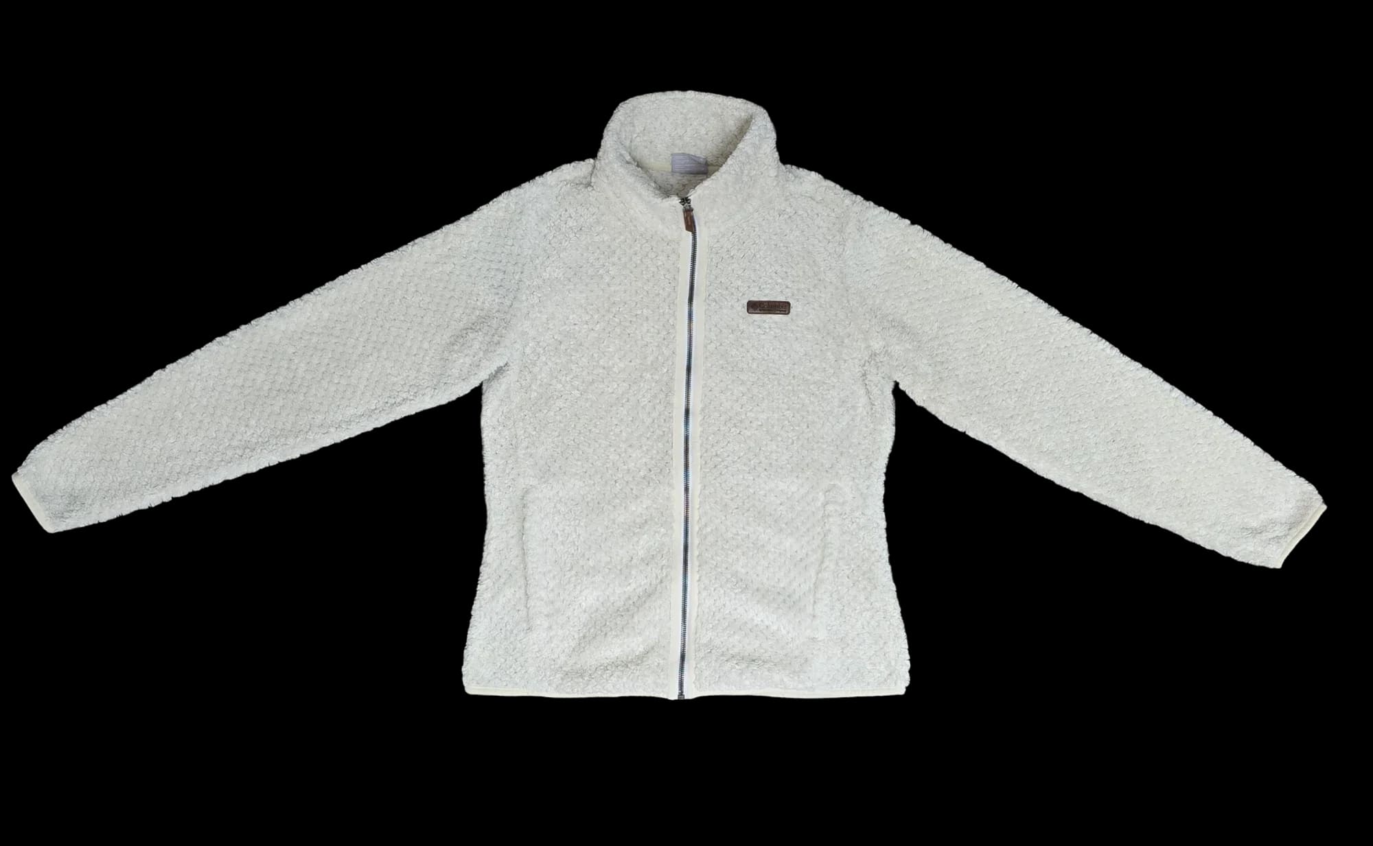 Unisex Columbia Cream Fleece Jacket UK Medium - 5 - 3435