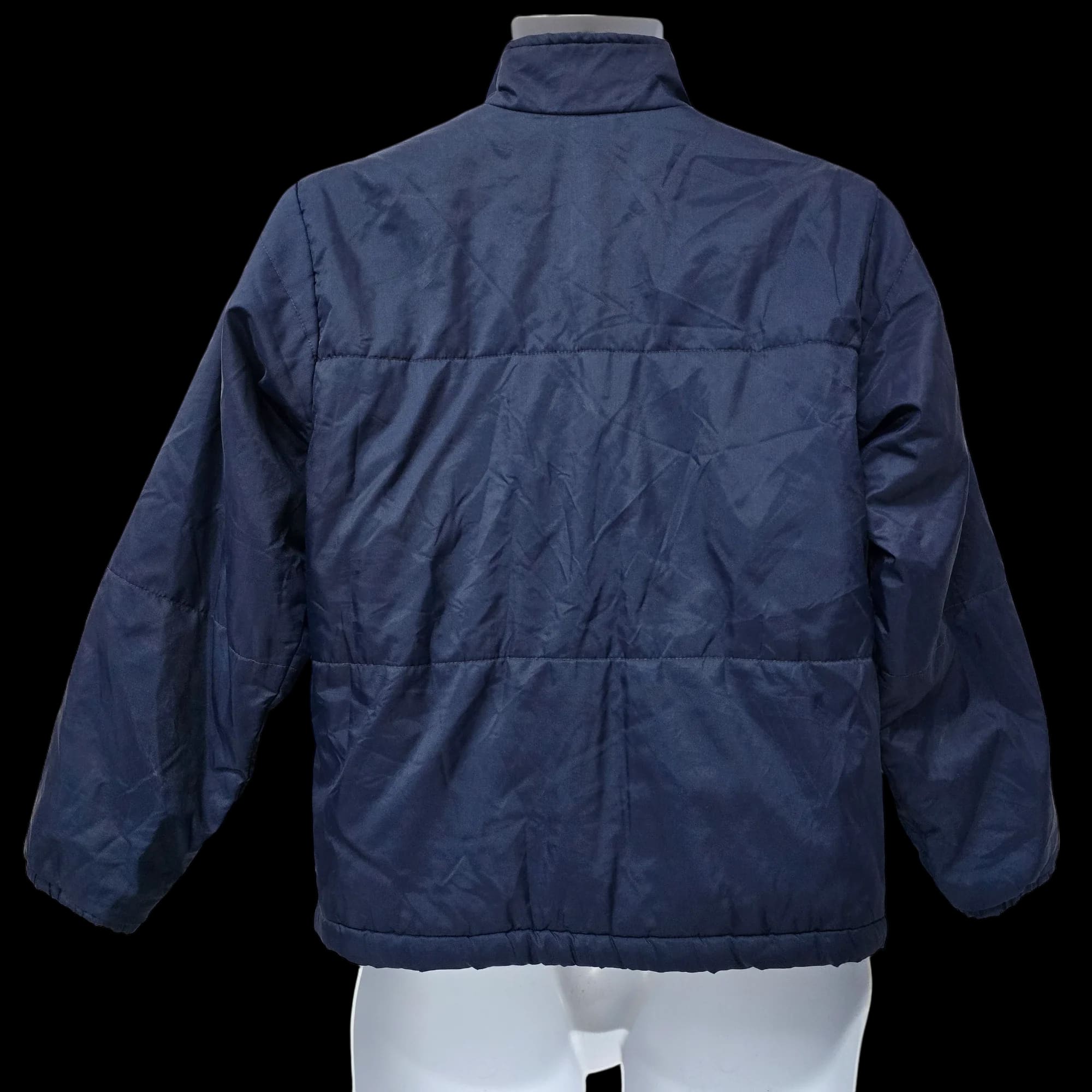 Unisex Nike Blue Bomber Jacket Coat UK Large - 2 - 3465