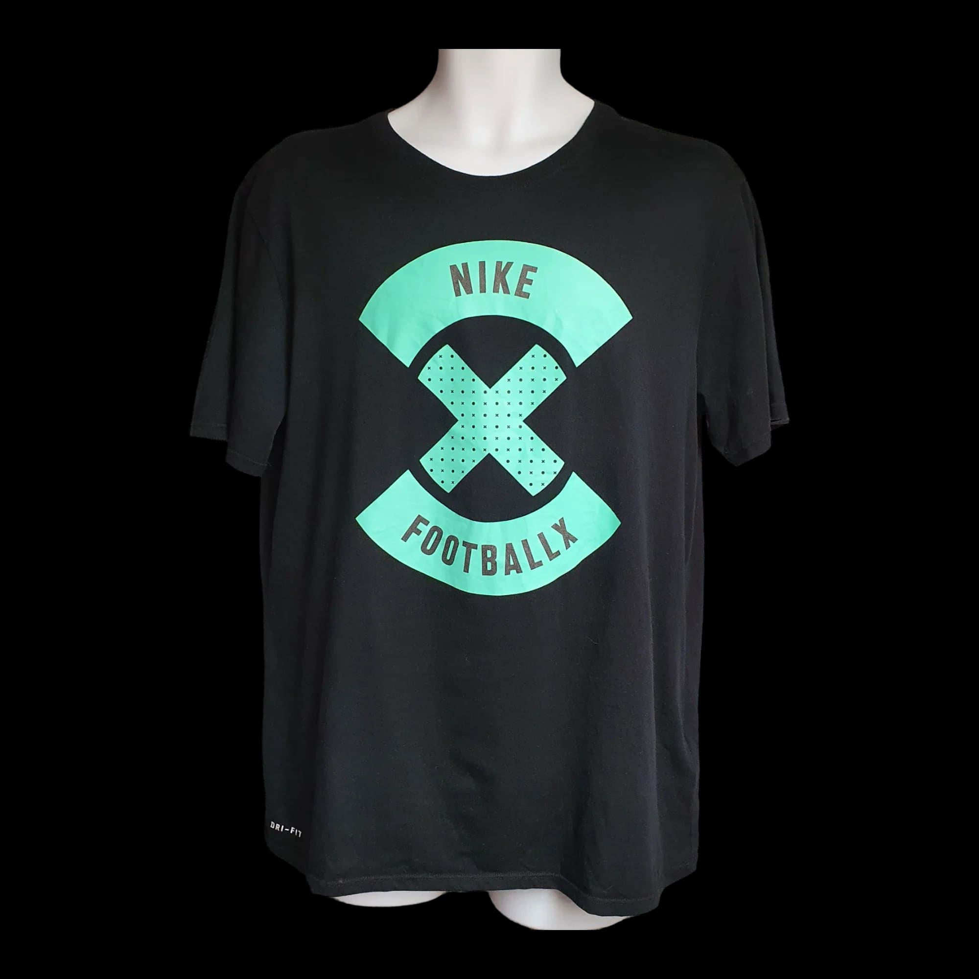 Unisex Nike Football X Black T-shirt UK Large - T-Shirts