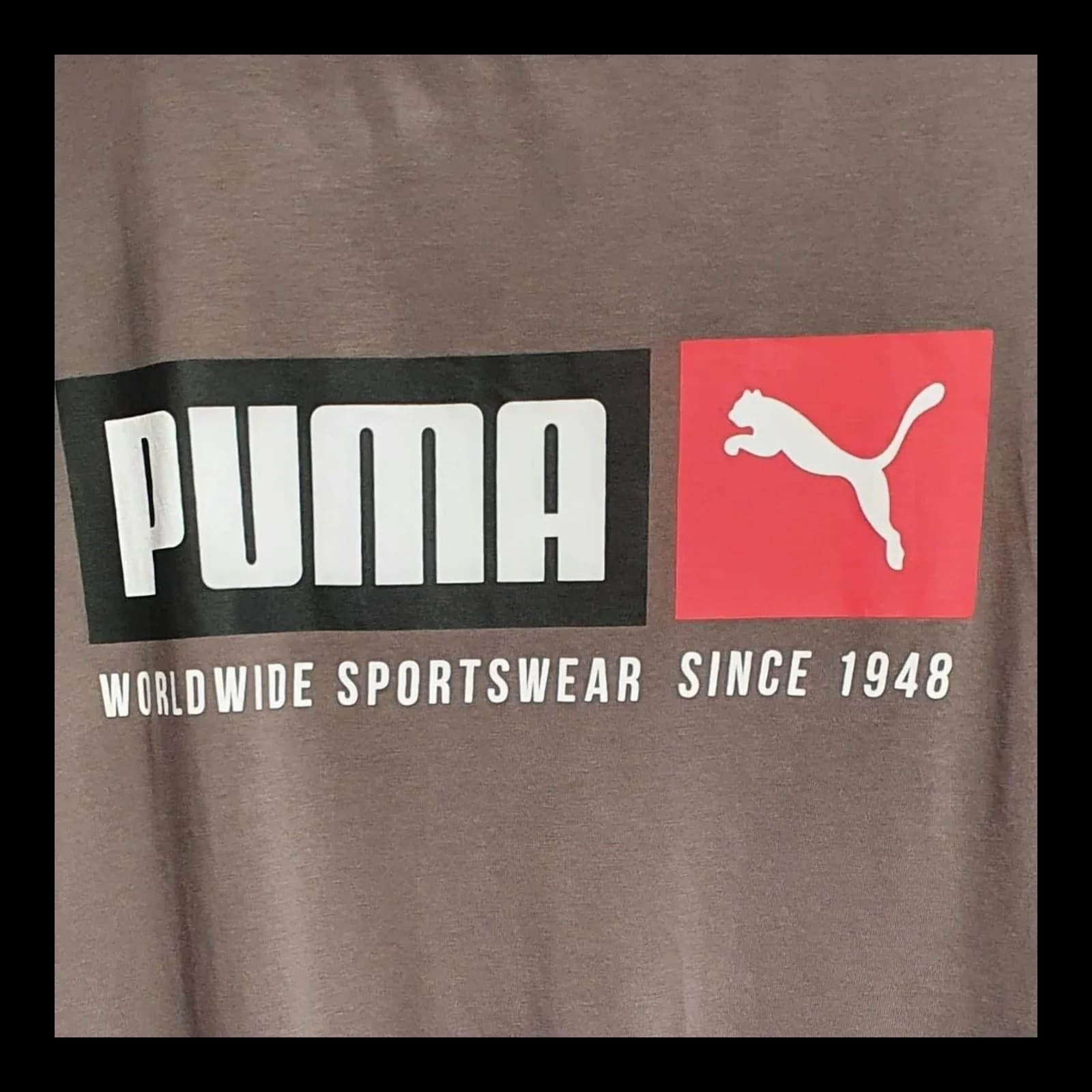 Unisex Puma Grey T-shirt UK Large Logo - T-Shirts - 3 - 412