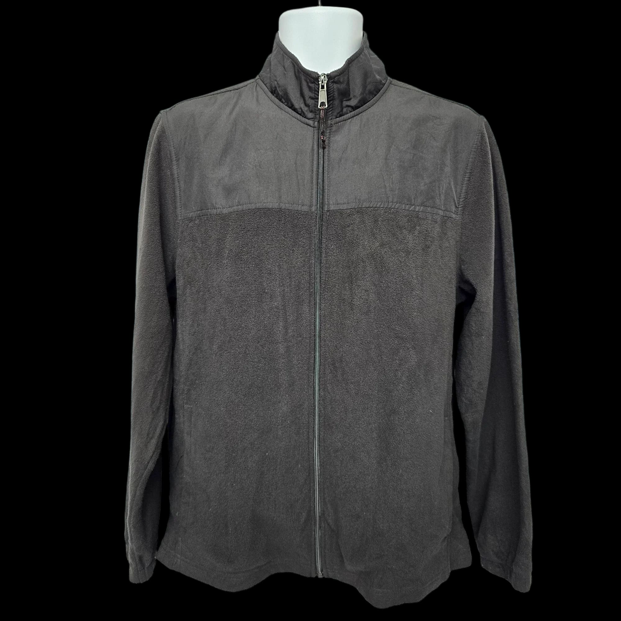 Unisex Starter Black Fleece Jacket UK Medium - Coats &