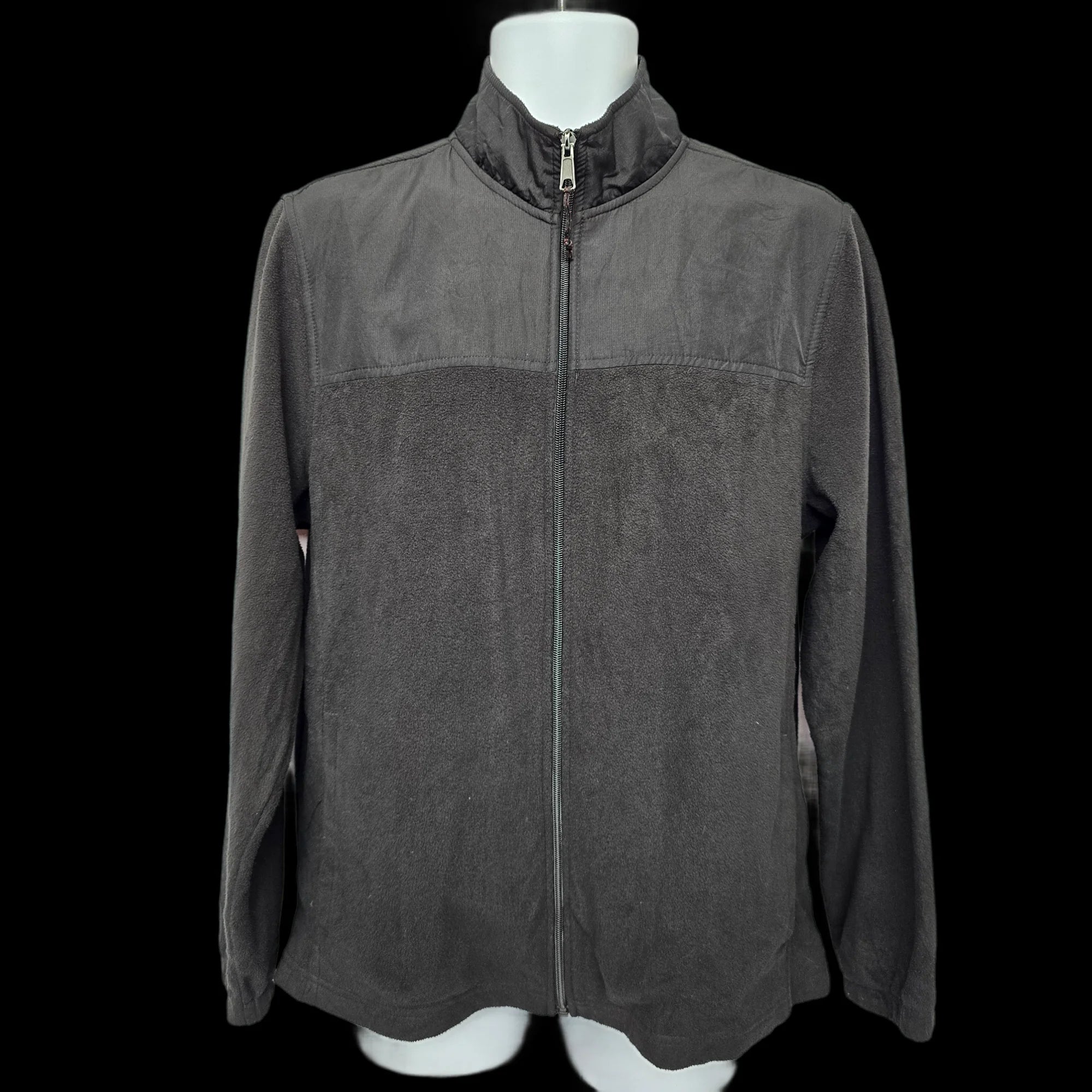 Unisex Starter Black Fleece Jacket UK Medium - Coats &