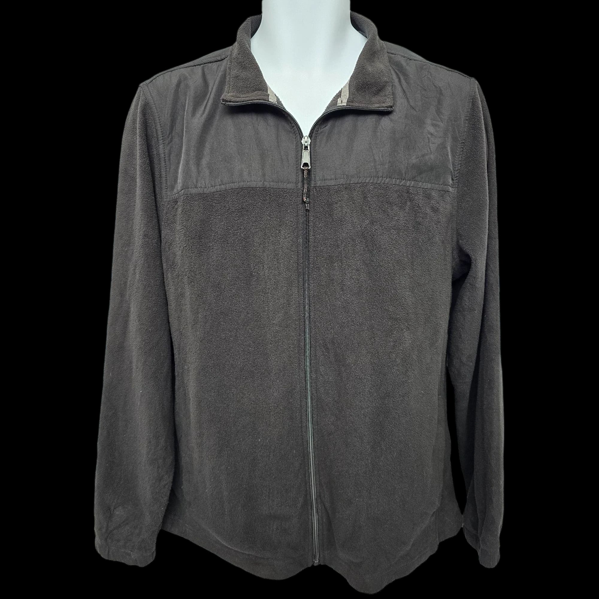 Unisex Starter Black Fleece Jacket UK Medium - Coats &
