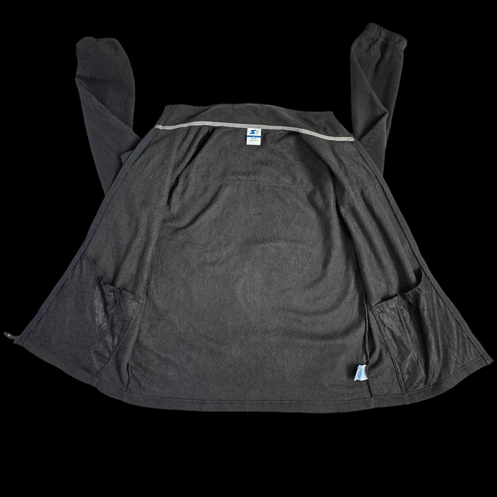 Unisex Starter Black Fleece Jacket UK Medium - Coats &