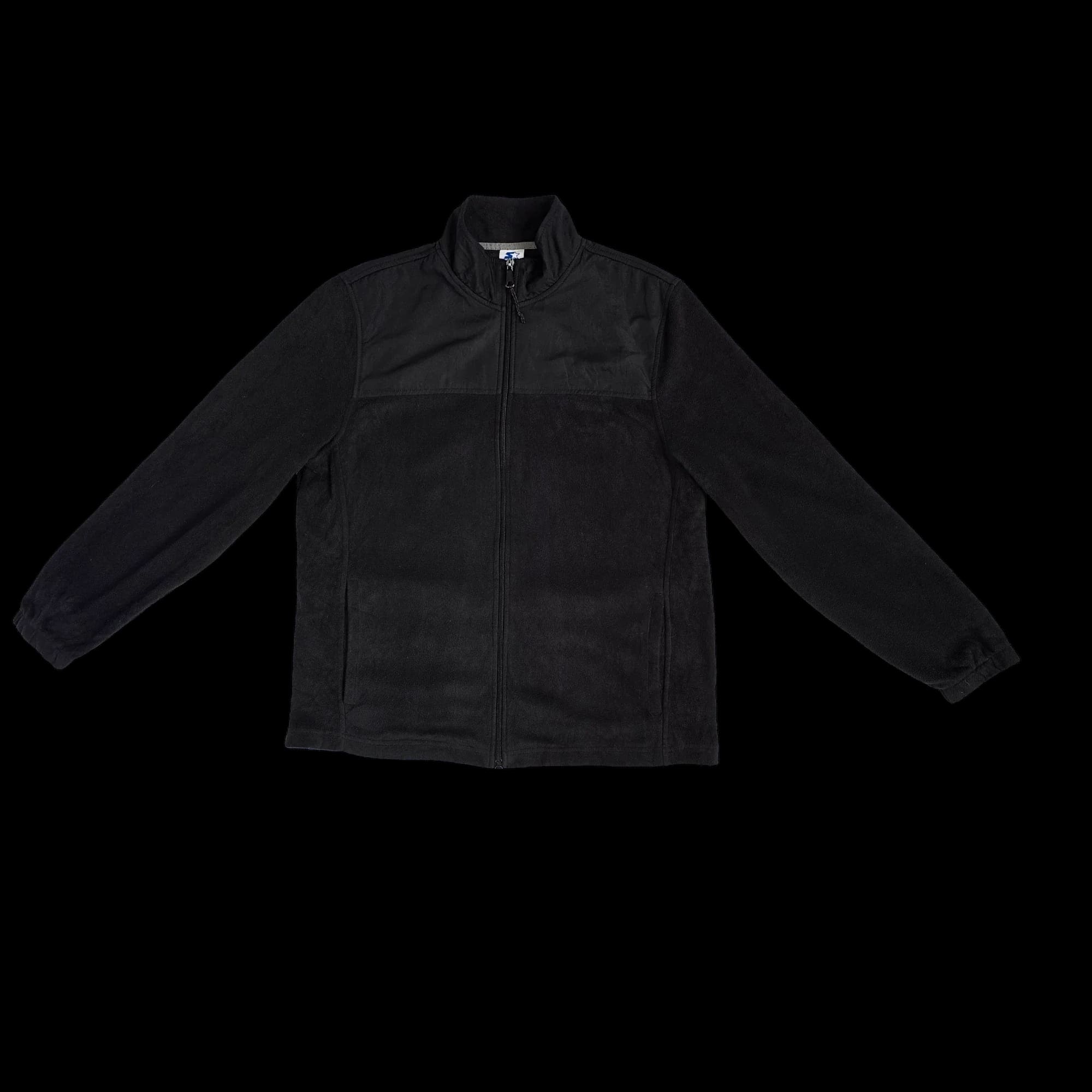 Unisex Starter Black Fleece Jacket UK Medium - Coats &