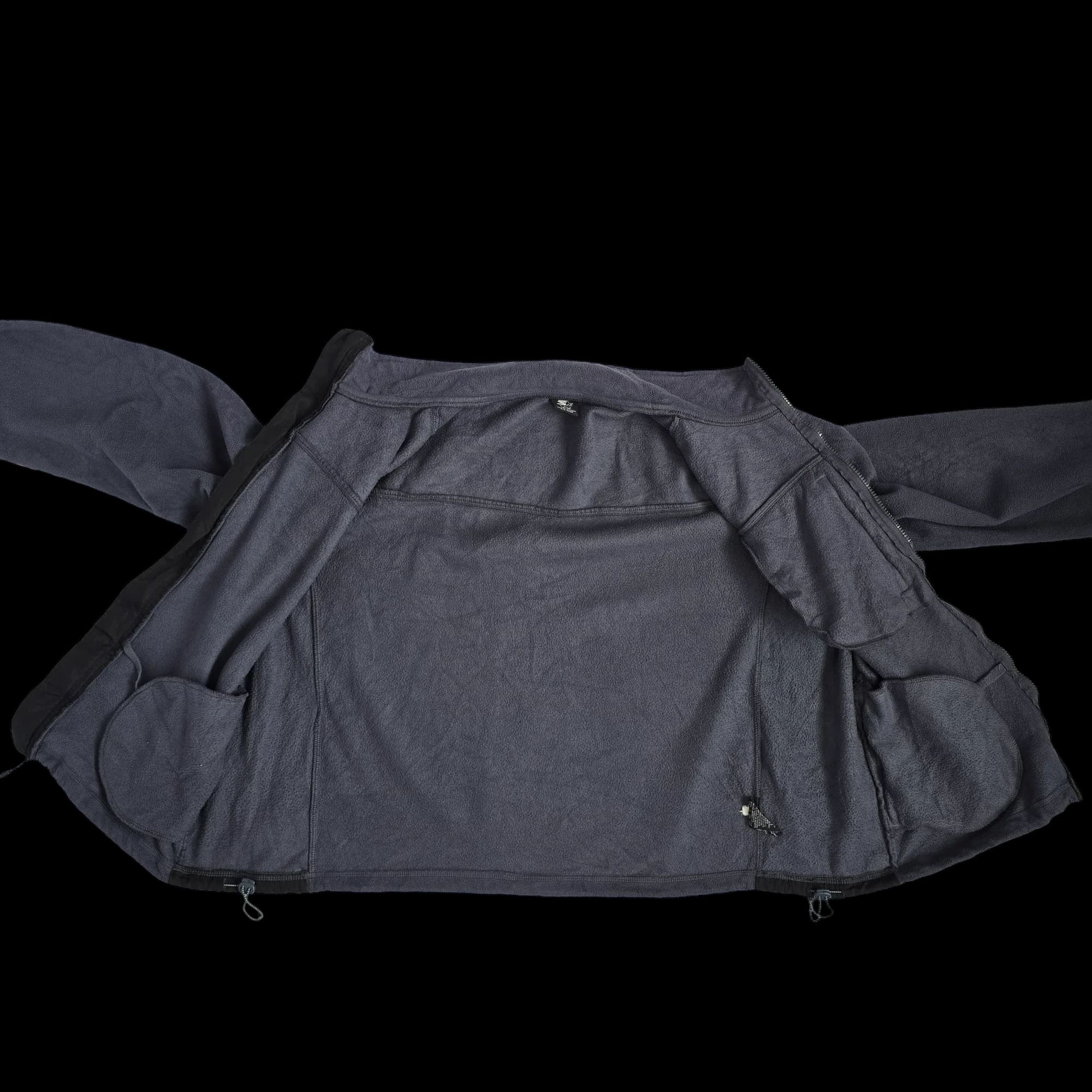 Unisex Starter Black Grey Fleece Jacket UK XL - Coats &