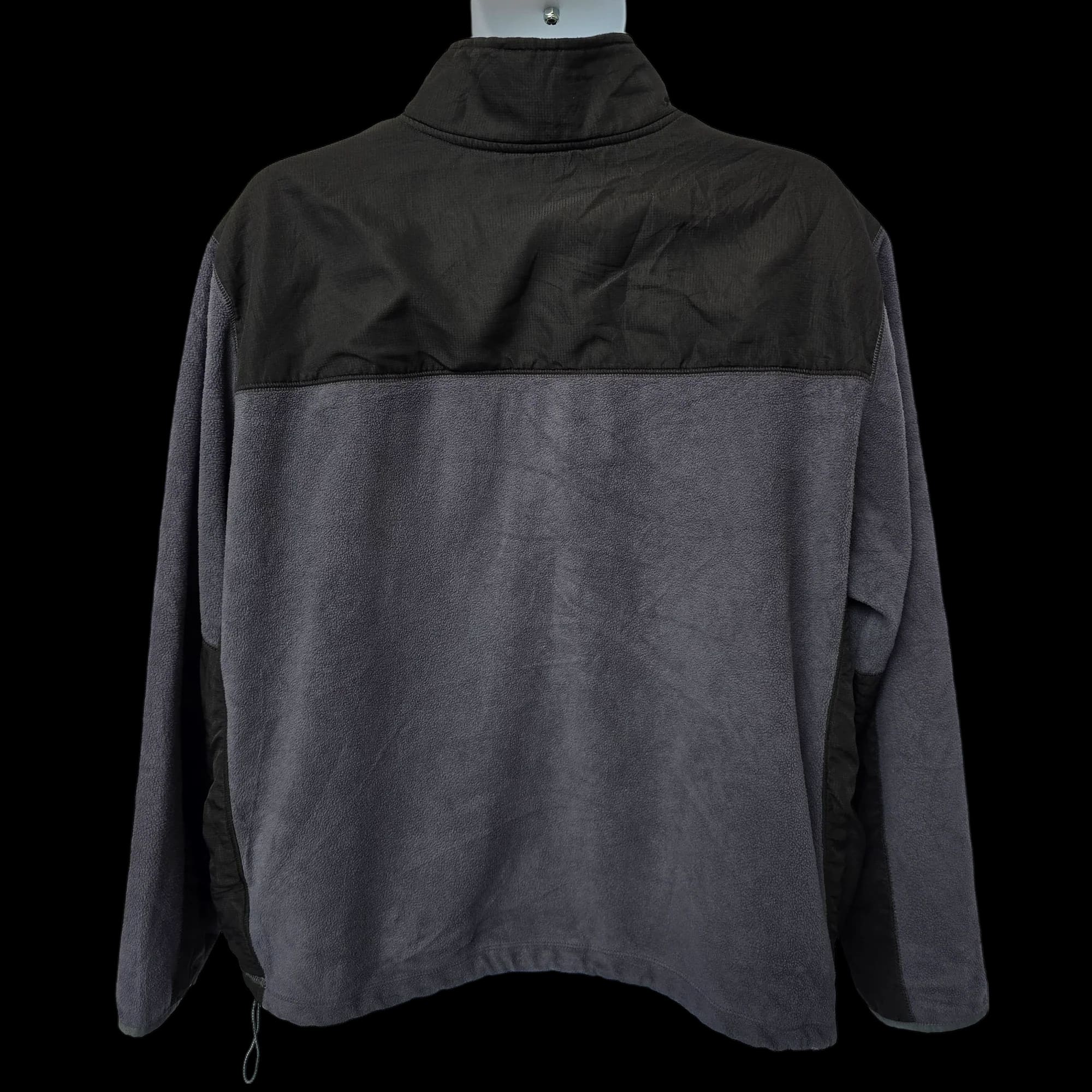 Unisex Starter Black Grey Fleece Jacket UK XL - Coats &