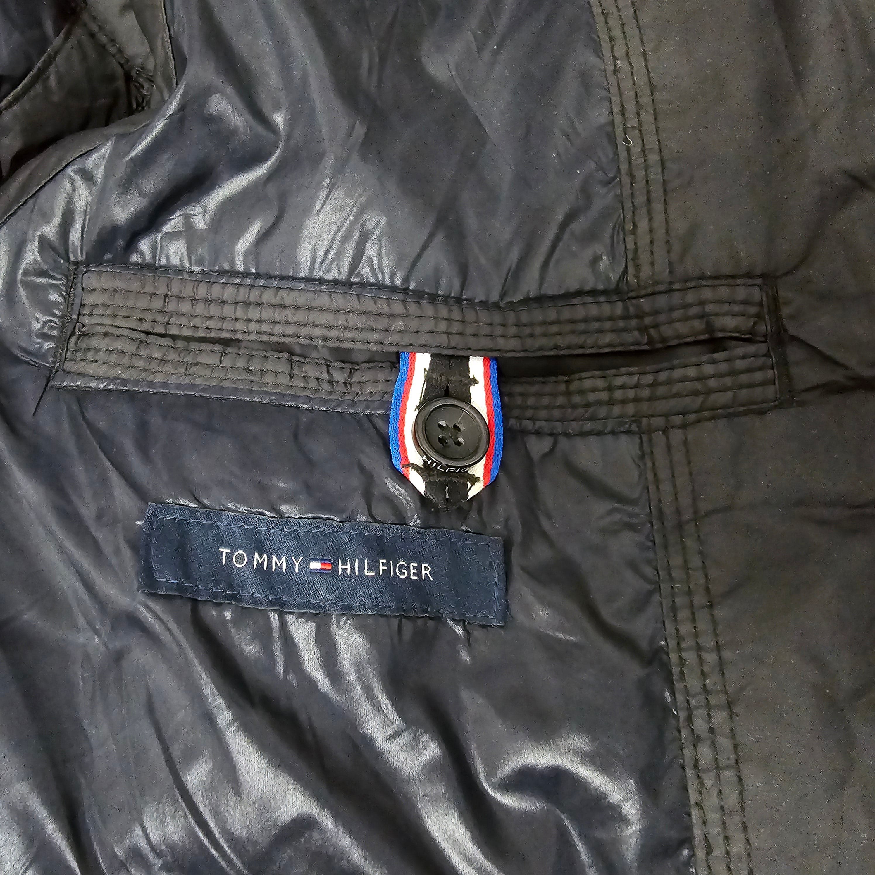 Unisex Tommy Hilfiger Black Gilet Jacket UK Small - 8 - 3464