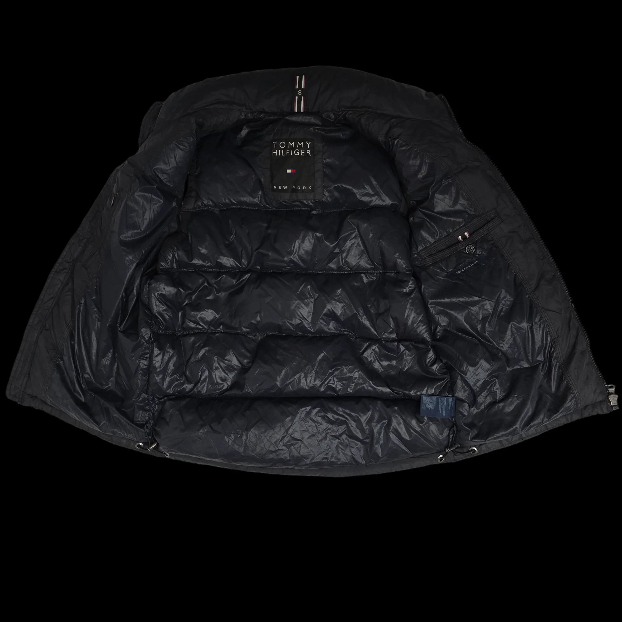 Unisex Tommy Hilfiger Black Gilet Jacket UK Small - 5 - 3464