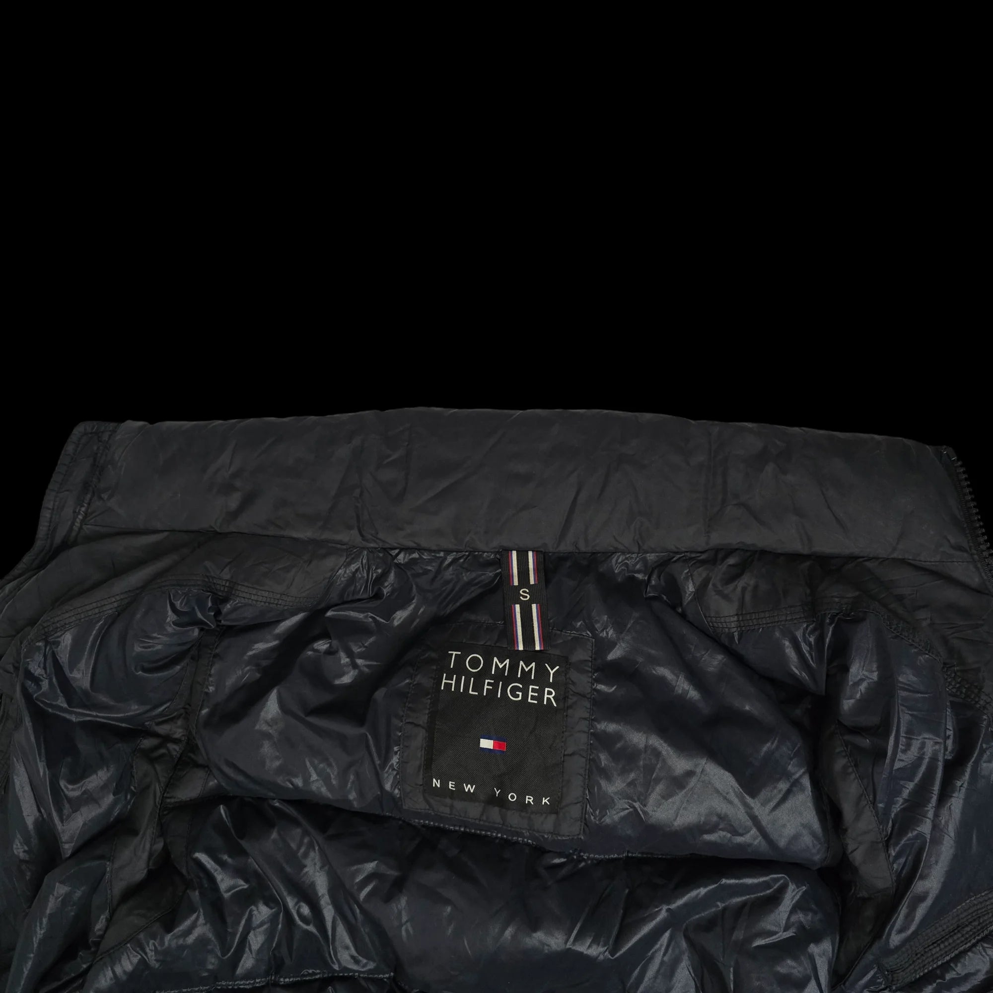 Unisex Tommy Hilfiger Black Gilet Jacket UK Small - 6 - 3464
