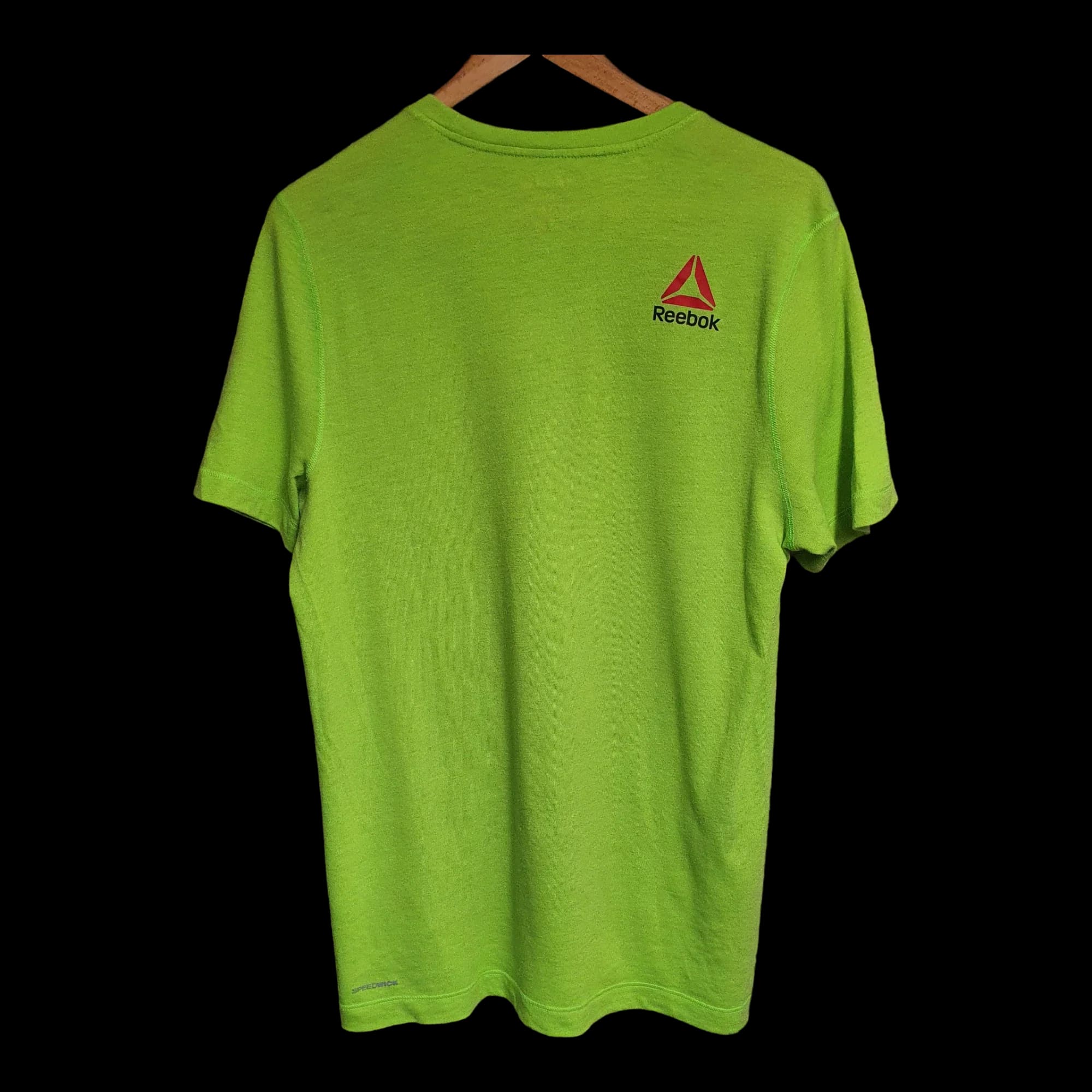 Unisex Vintage Reebok Green T-Shirt UK Medium - T-Shirts