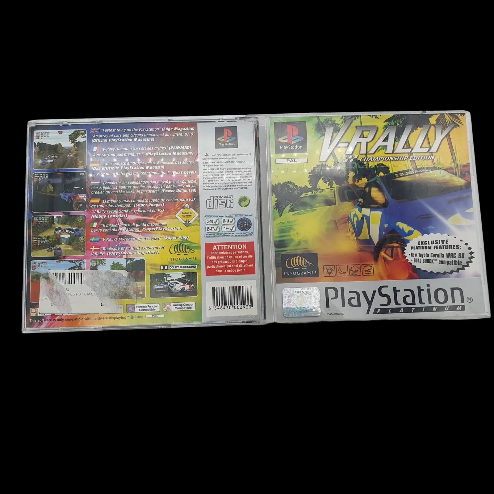 V Rally Championship Edition Playstation 1 Ps1 Infogrames