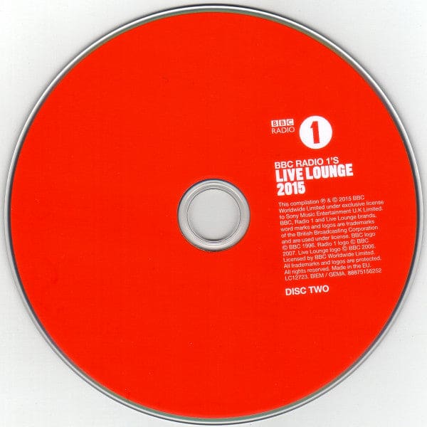 Various - Bbc Radio 1’s Live Lounge 2015 (2xcd Comp)