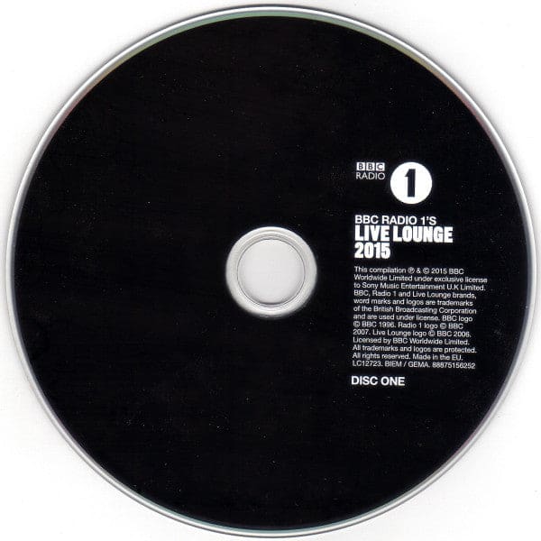 Various - Bbc Radio 1’s Live Lounge 2015 (2xcd Comp)