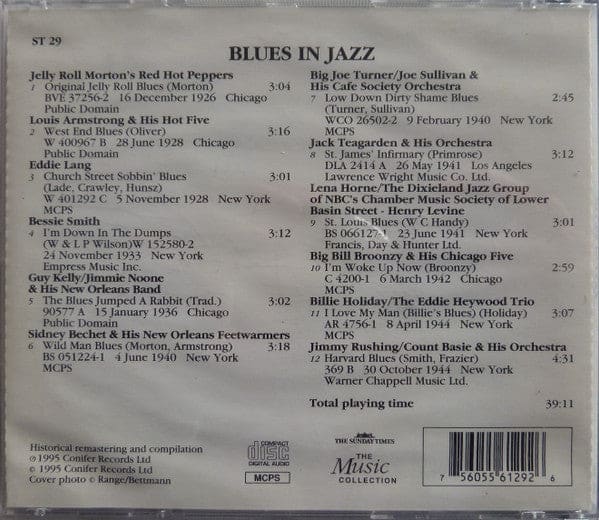 Various - Blues In Jazz (cd Comp Mono) - Preloved - CD