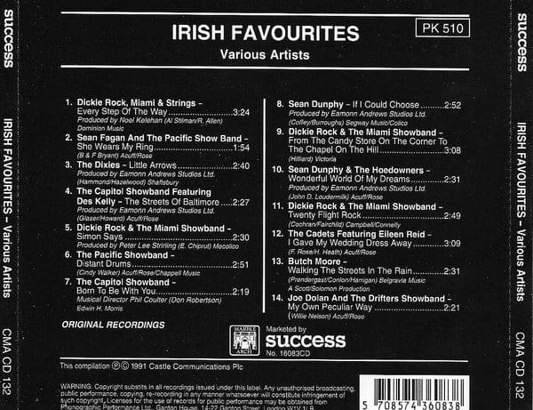 Various - Irish Favourites (cd Comp)- Preloved - CD