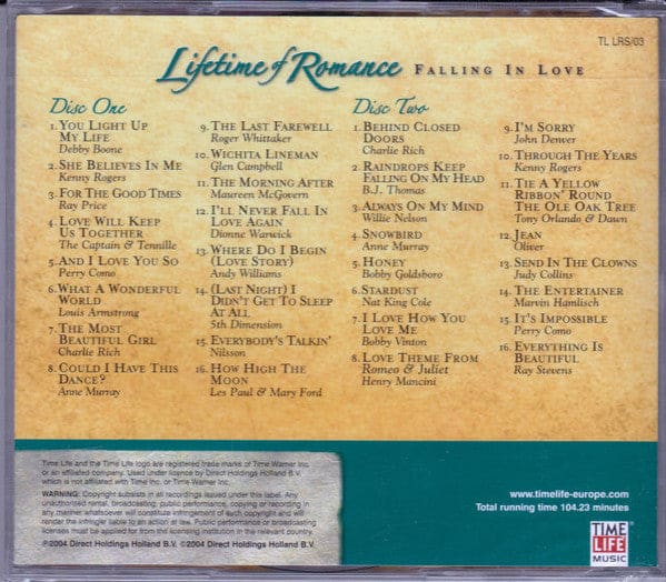 Various - Lifetime Of Romance - Falling In Love (2xcd