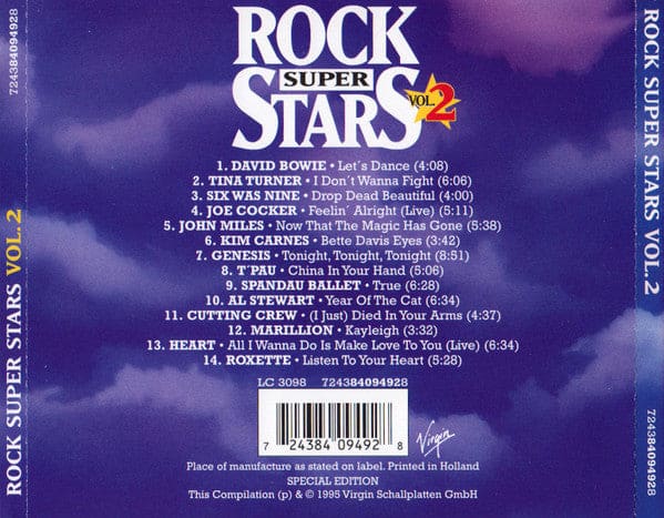 Various - Rock Super Stars Vol.2 (cd Comp S/edition)