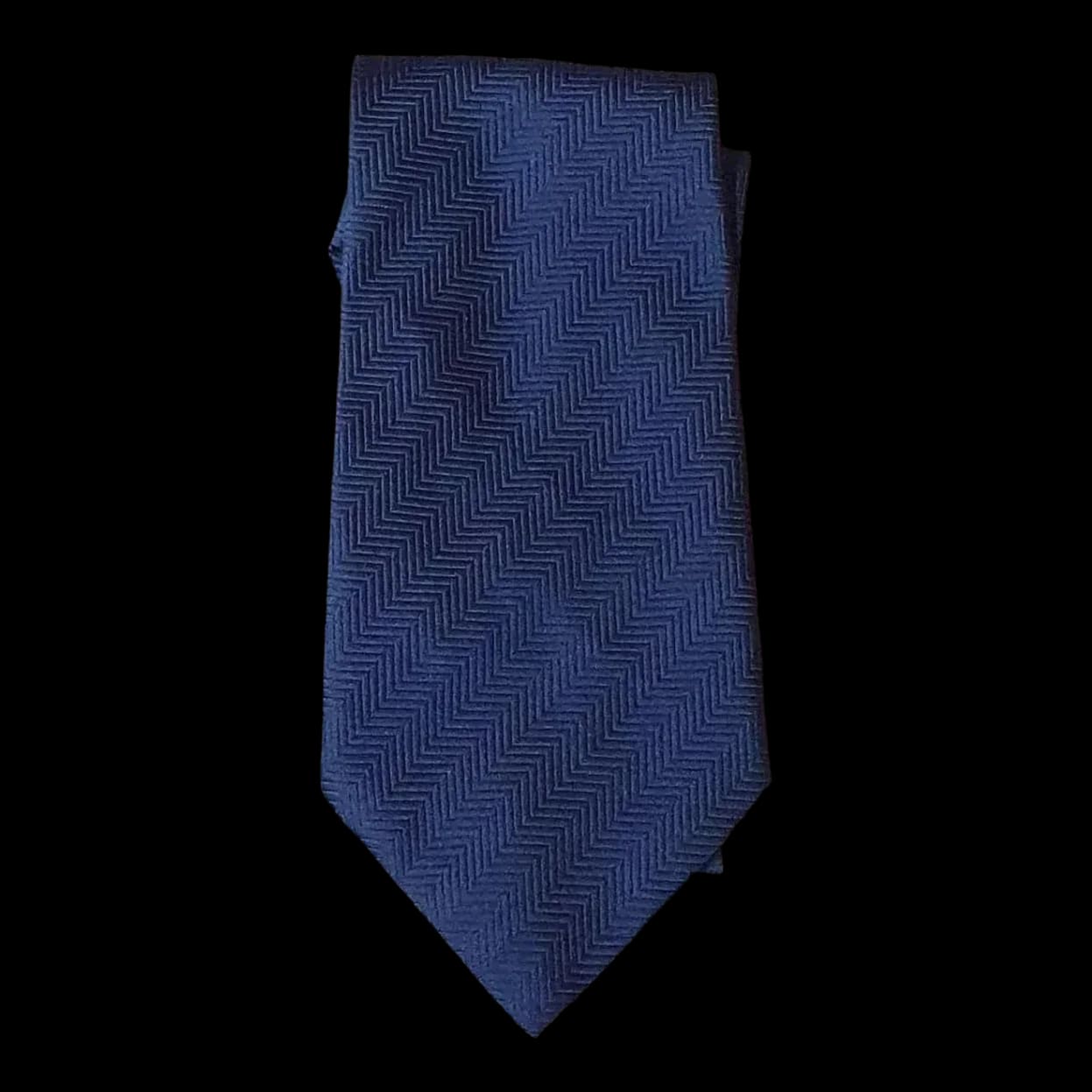 Vintage Andre Jacques Blue Patterned Tie - Ties - 1 - 491