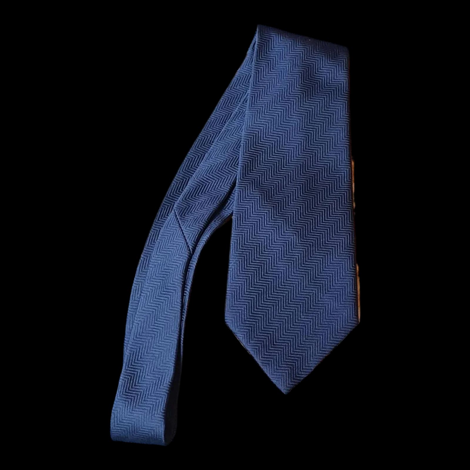 Vintage Andre Jacques Blue Patterned Tie - Ties - 2 - 491