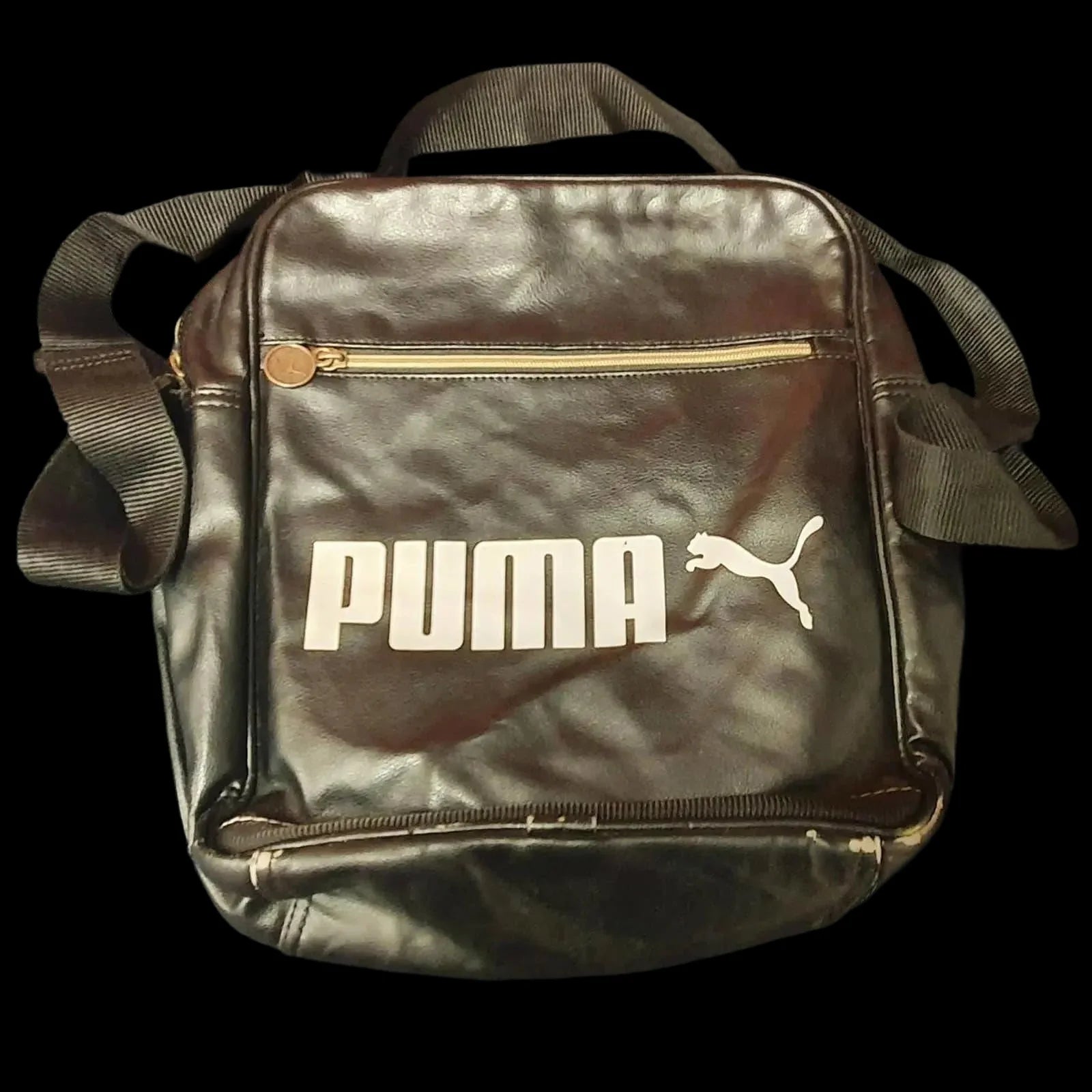 Vintage Black Puma Sports Bag - Bags - 1 - 424
