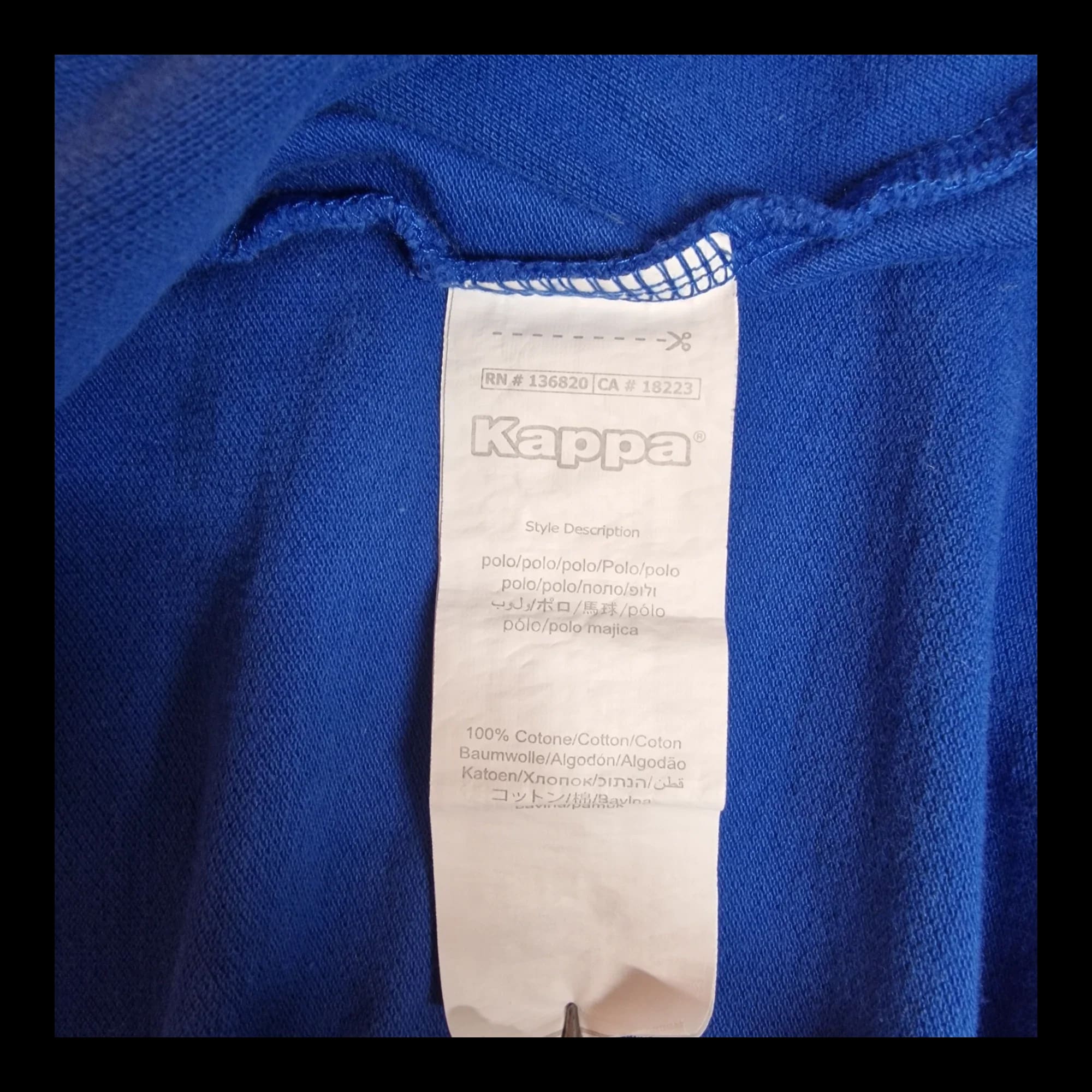 Vintage Blue Kappa Polo UK 2XL - Shirts - 8 - 953