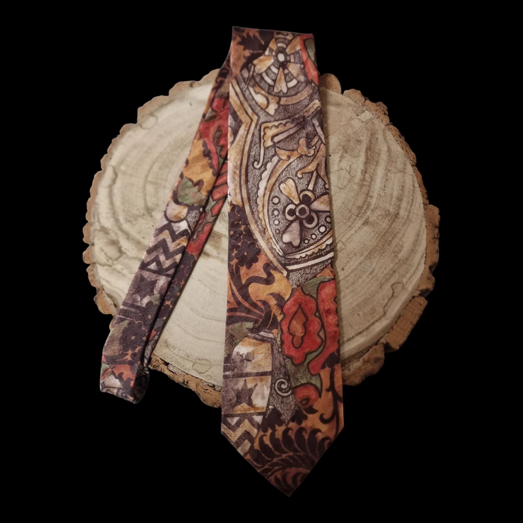 Vintage C&A Floral Silk Necktie - Ties - 2 - 1350