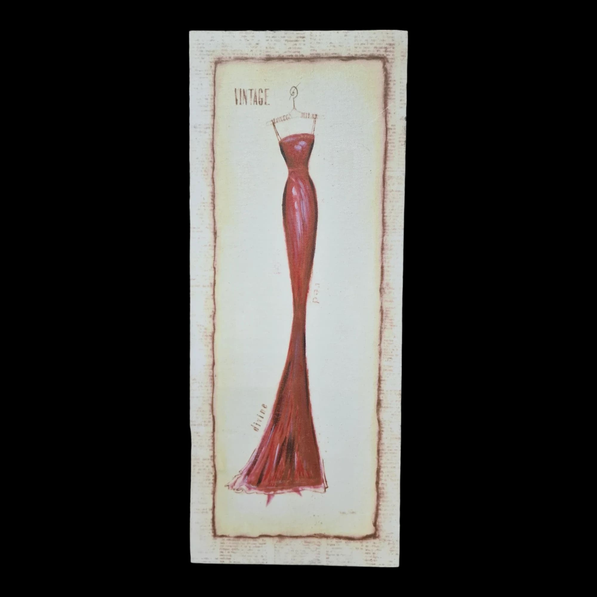 Vintage Dress Canvas Wall Art - Pictures - Unbranded - 1