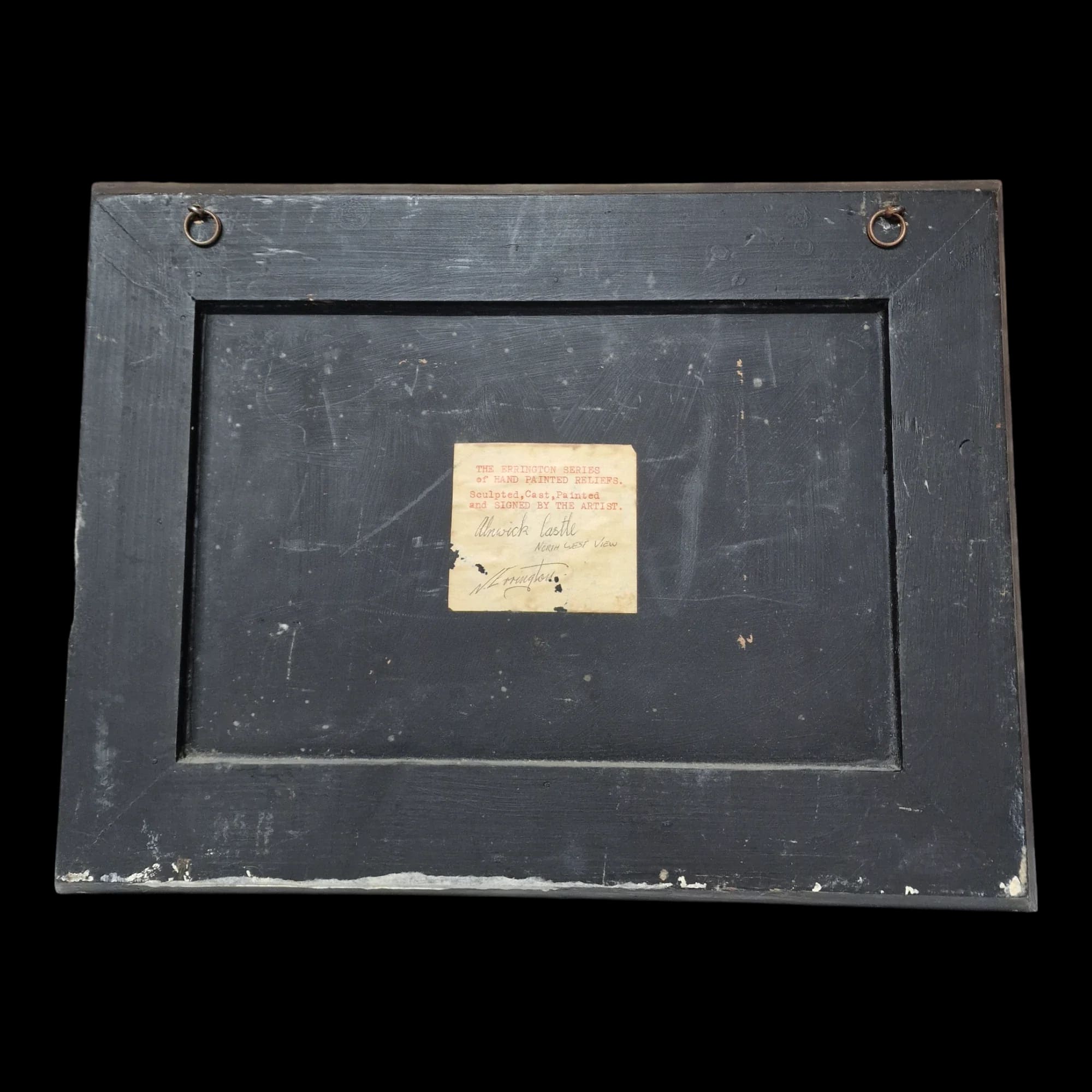 Vintage Handmade Alnwick Castle Cast Picture Wall Art