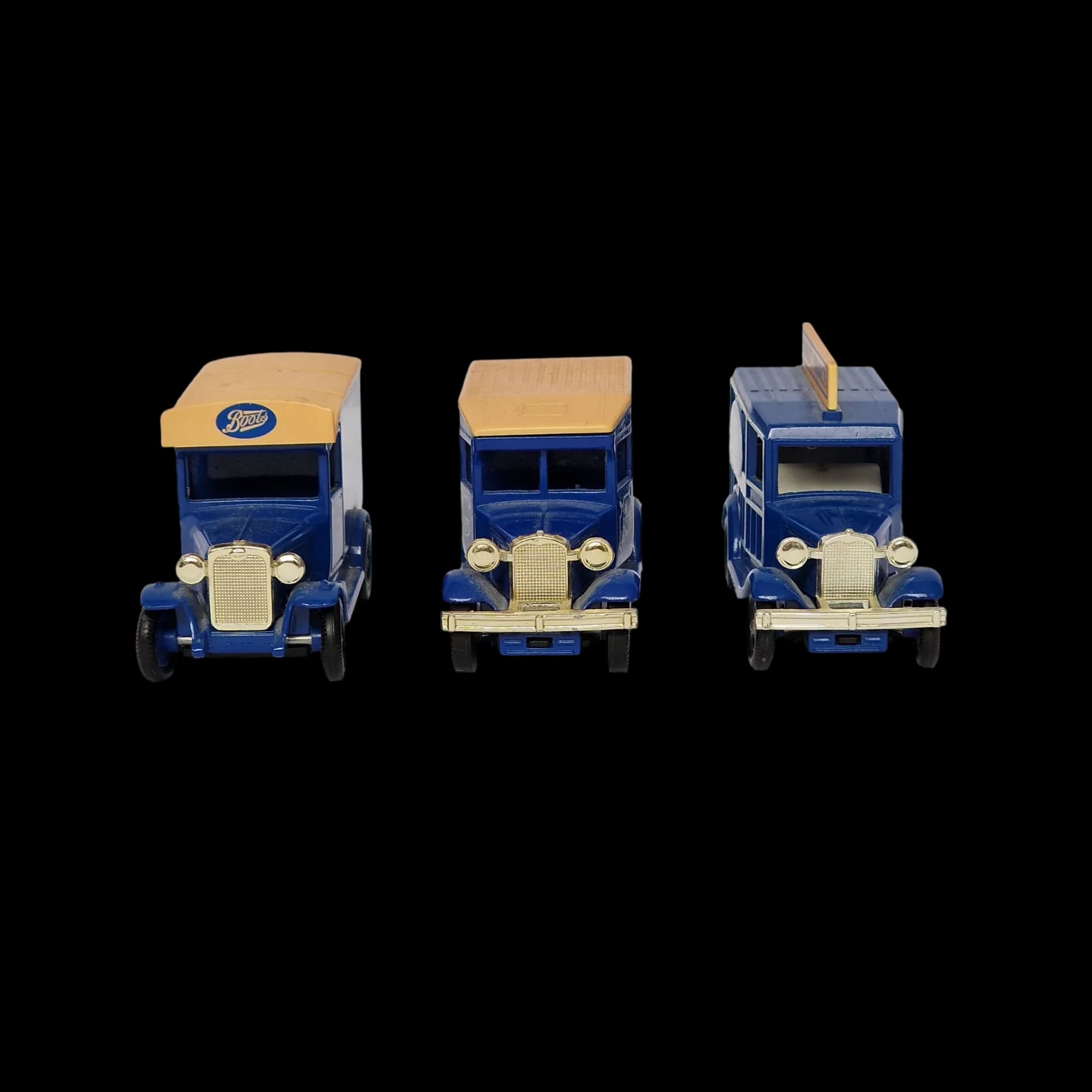 Vintage Liedo Boots Commercial Diecast Vehicle Bundle - &