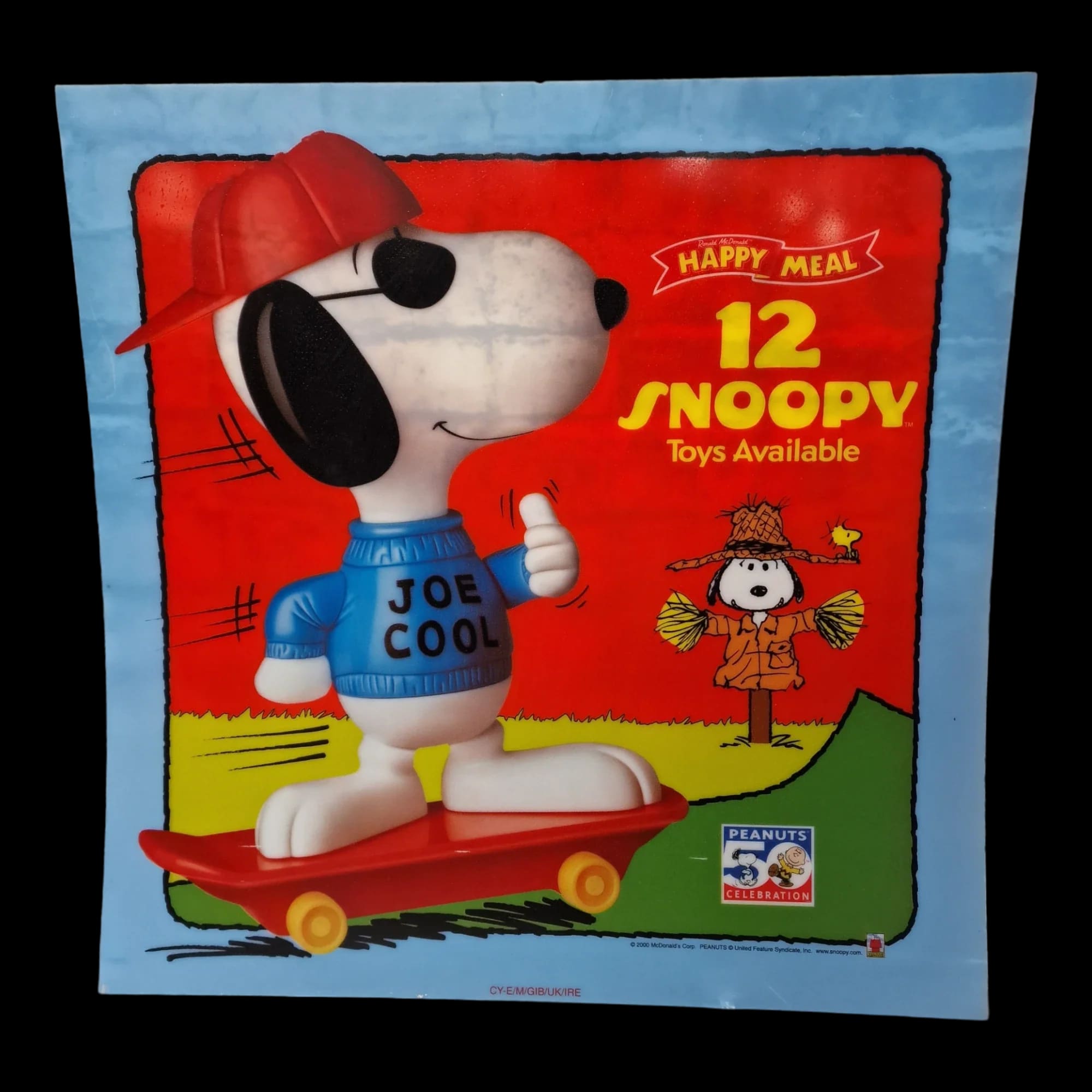 Vintage Mcdonalds Snoopy Peanuts 50th Anniversary Happy