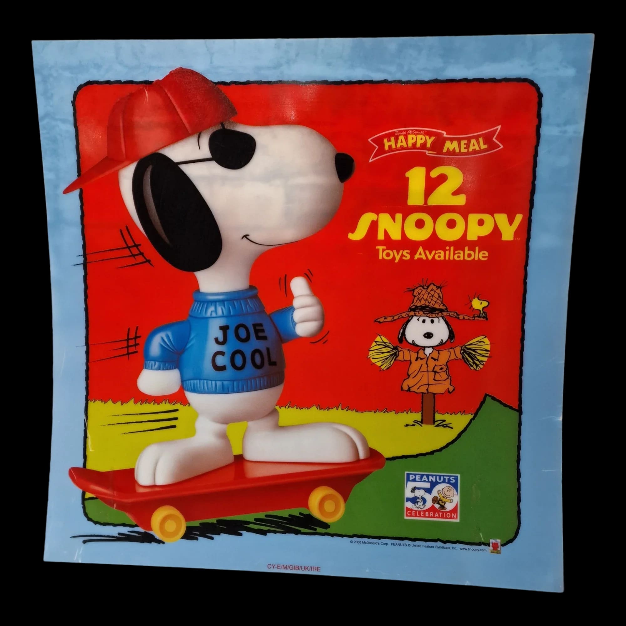 Vintage Mcdonalds Snoopy Peanuts 50th Anniversary Happy