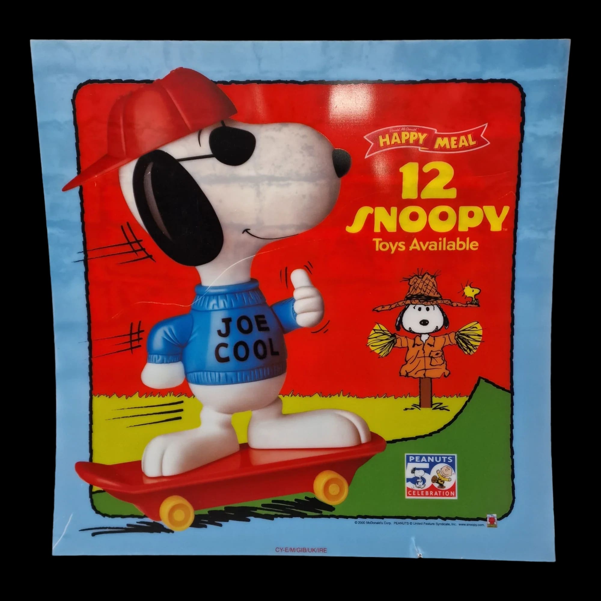 Vintage Mcdonalds Snoopy Peanuts 50th Anniversary Happy