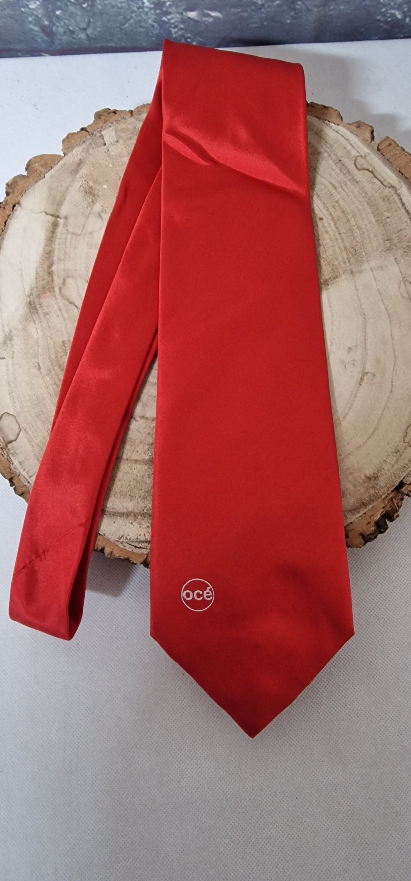 Vintage Oce (canon) Red Silk Tie - Ties - OCE - 2 - 1223