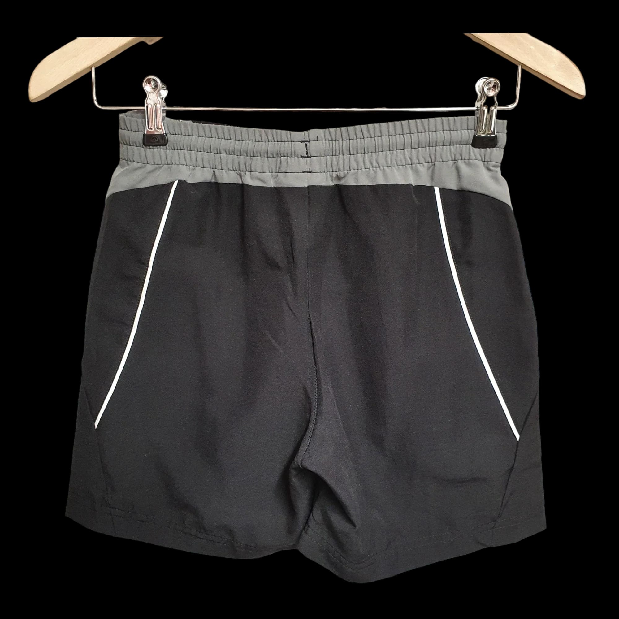 Vintage Puma Large Logo Black Shorts UK 26 - 2 - 880