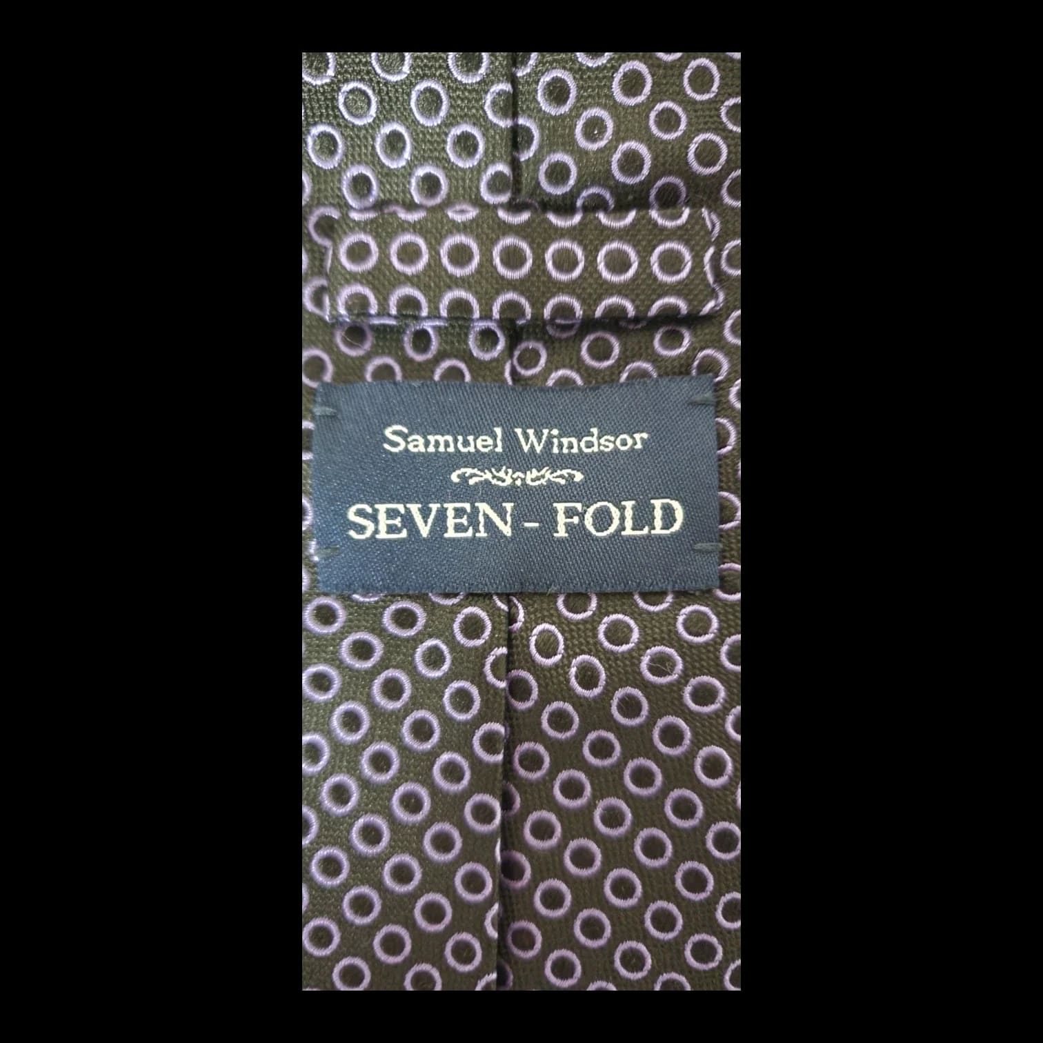 Vintage Samuel Windsor Seven Fold Green Silk Tie - Ties - 3