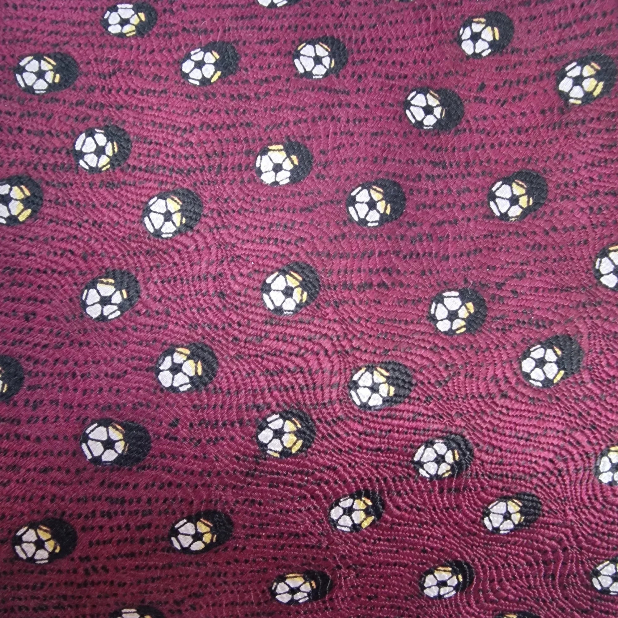Vintage Silk Elegance Football Necktie - Ties - 3 - 2862