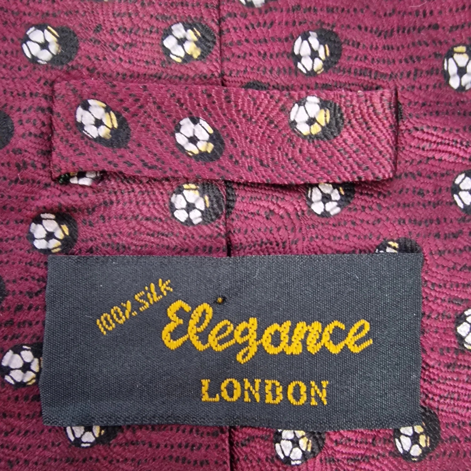 Vintage Silk Elegance Football Necktie - Ties - 4 - 2862