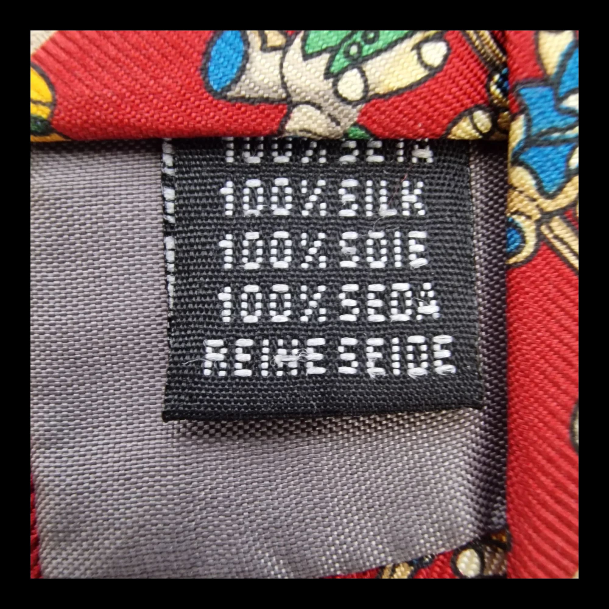 Vintage Silk Teddy Bear Necktie - Ties - UB - 4 - 2860