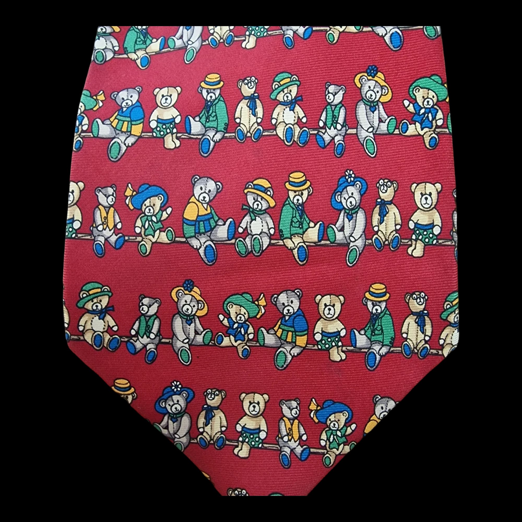 Vintage Silk Teddy Bear Necktie - Ties - UB - 3 - 2860