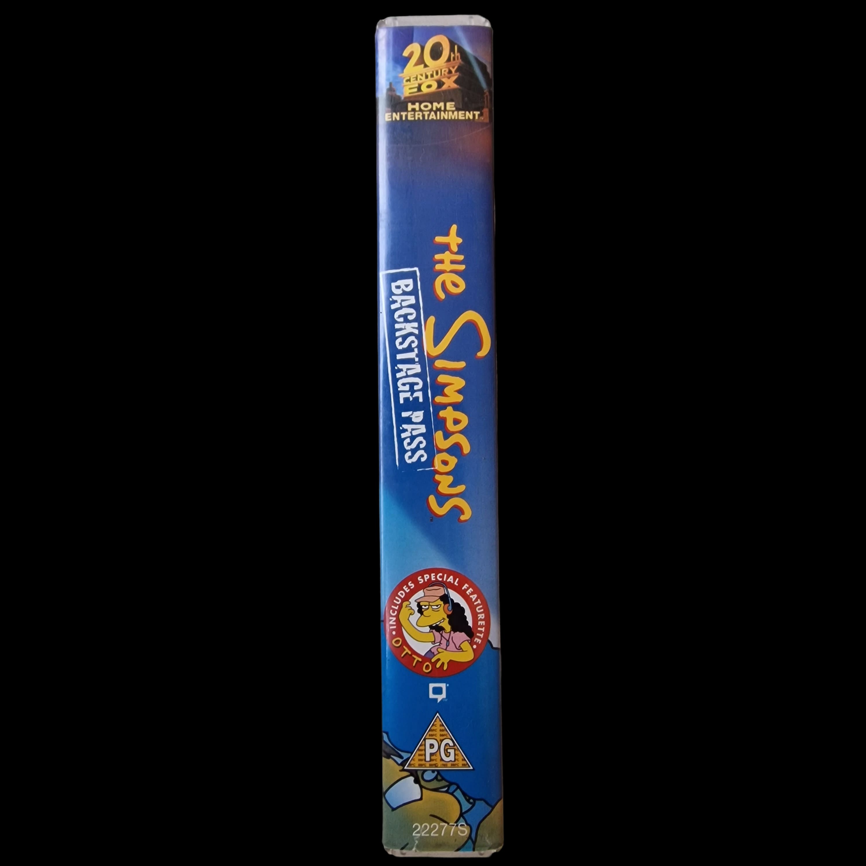 Vintage The Simpsons Backstage Pass Vhs Cassette Movie