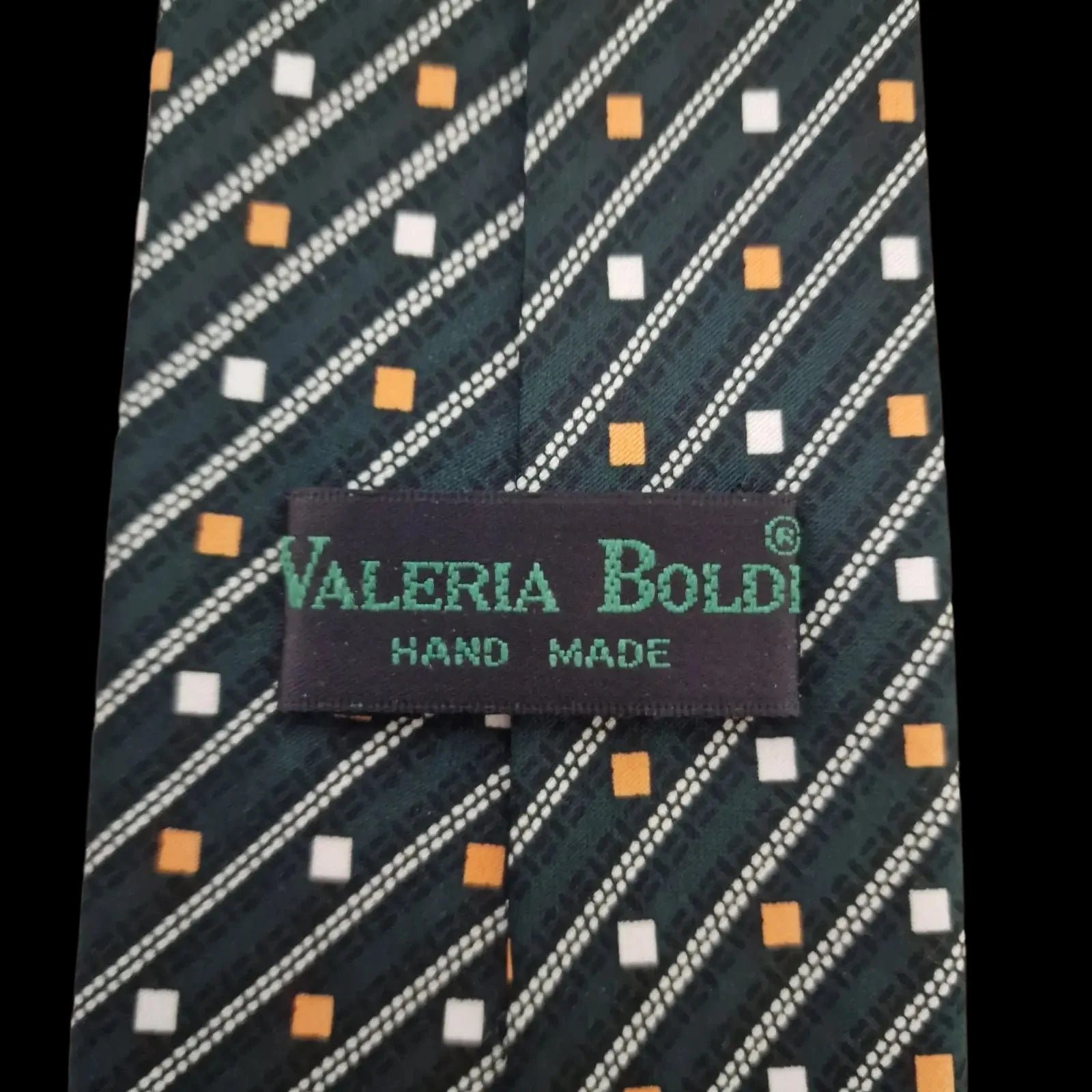 Vintage Valeria Boldi Handmade Silk Necktie - Ties - 3