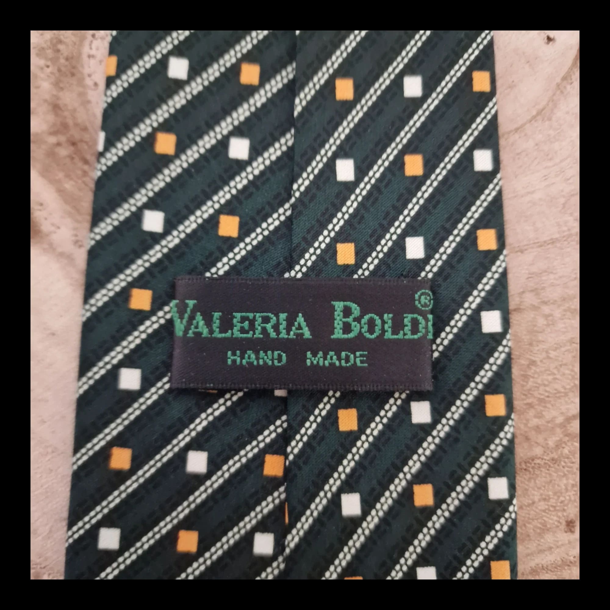 Vintage Valeria Boldi Handmade Silk Necktie - Ties - 3